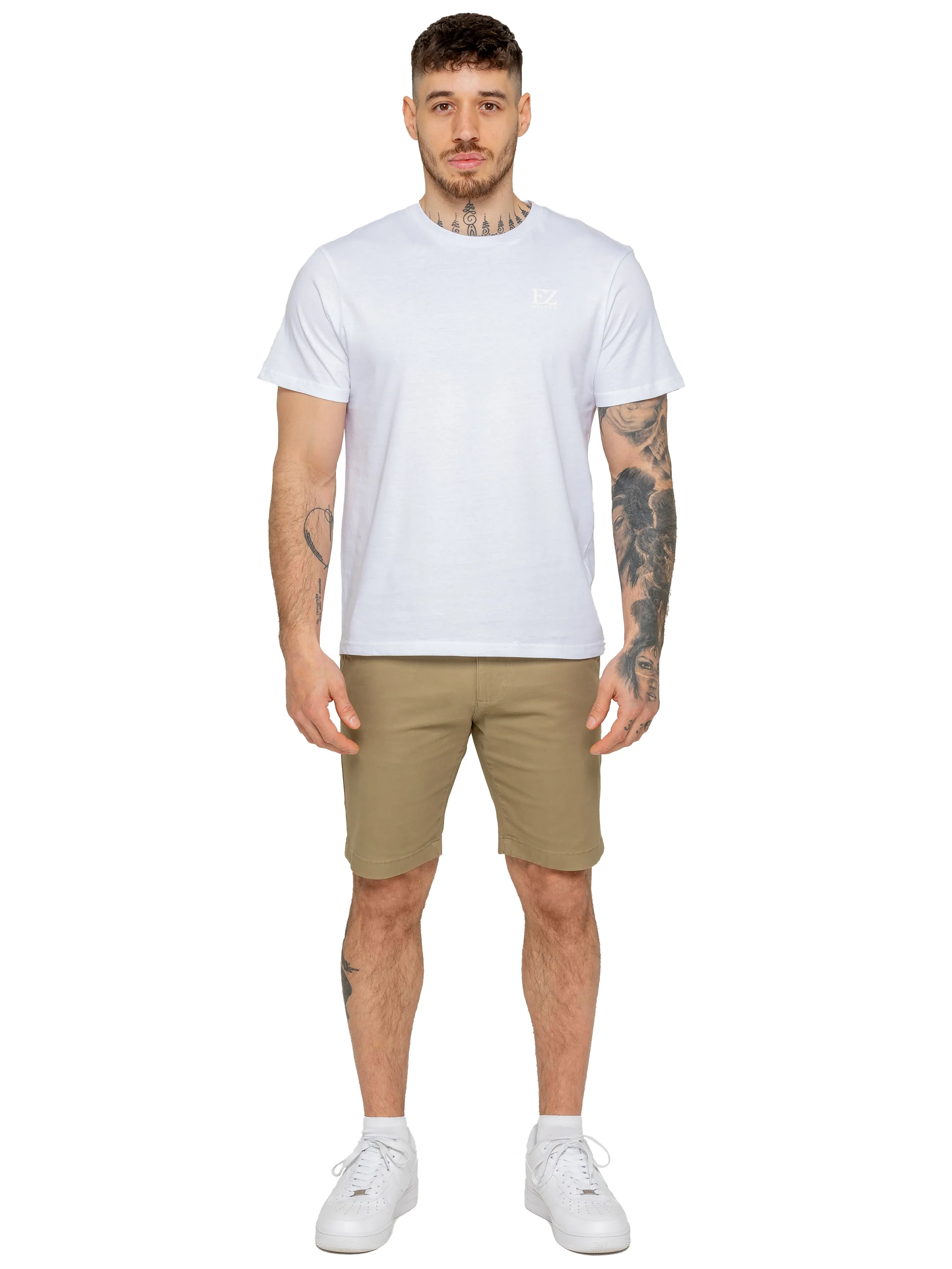 Enzo | Mens Stretch Chino Shorts - Image 12
