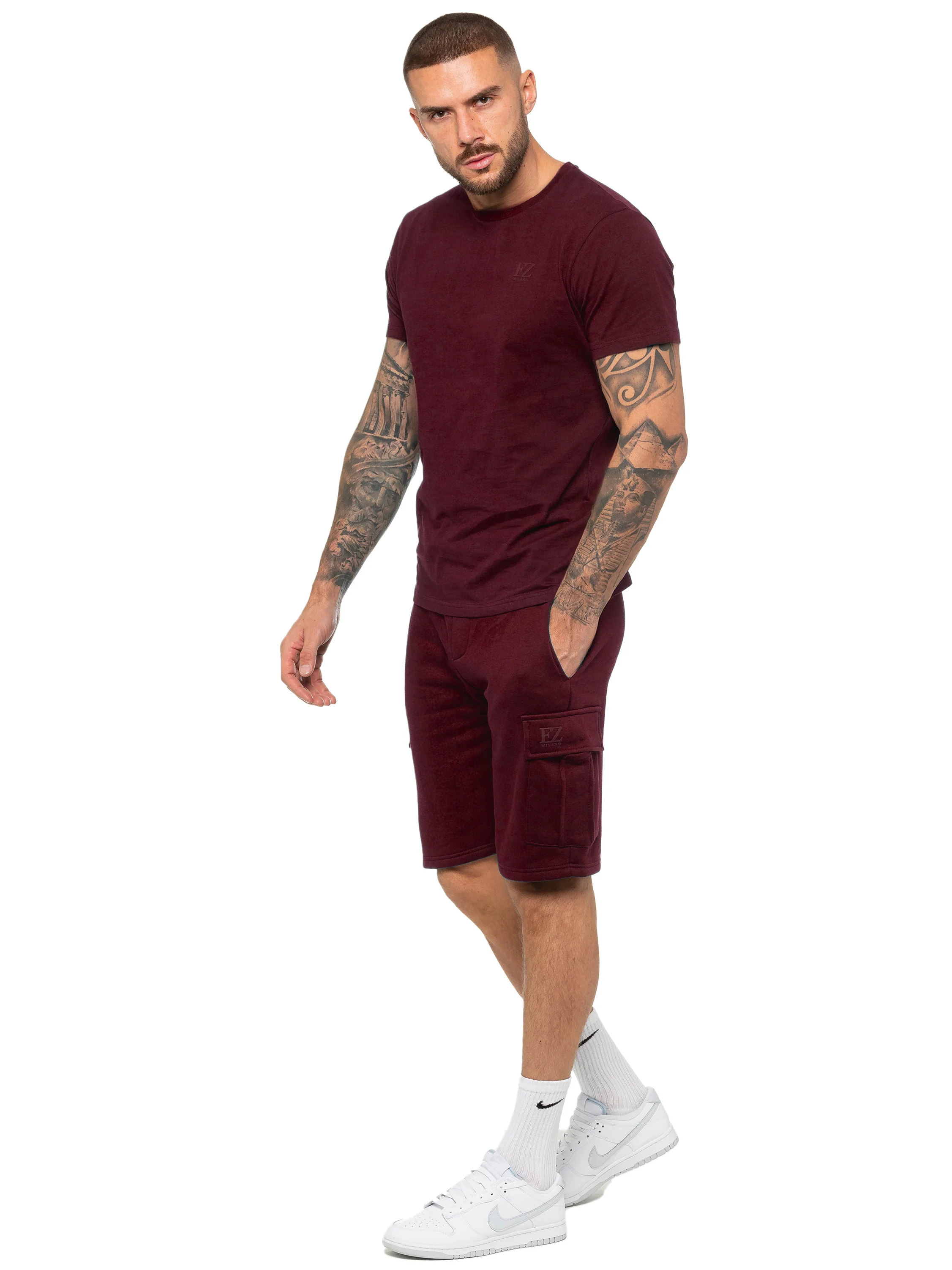Enzo | Mens Cargo Fleece Shorts - Image 20