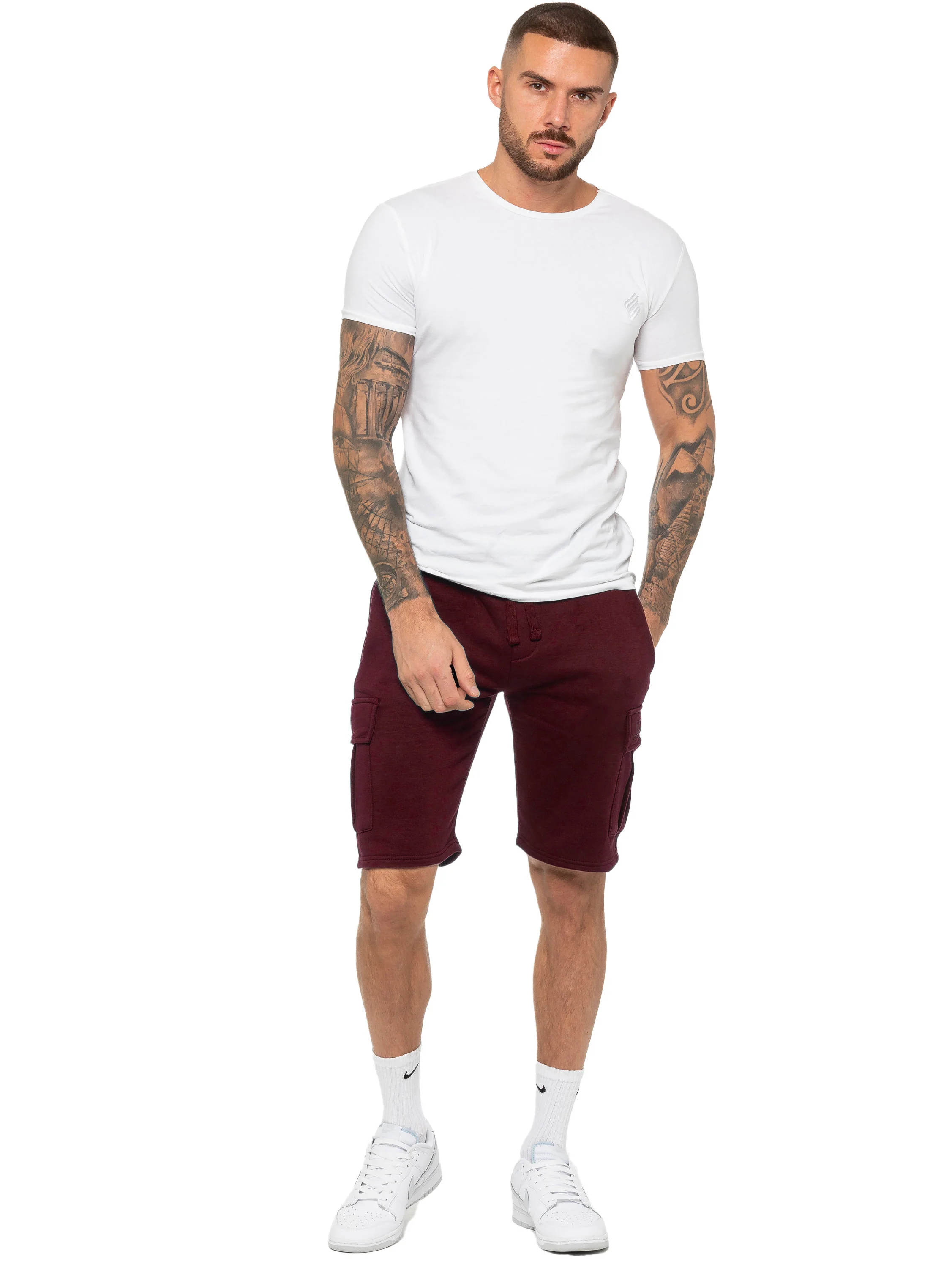 Enzo | Mens Cargo Fleece Shorts - Image 21