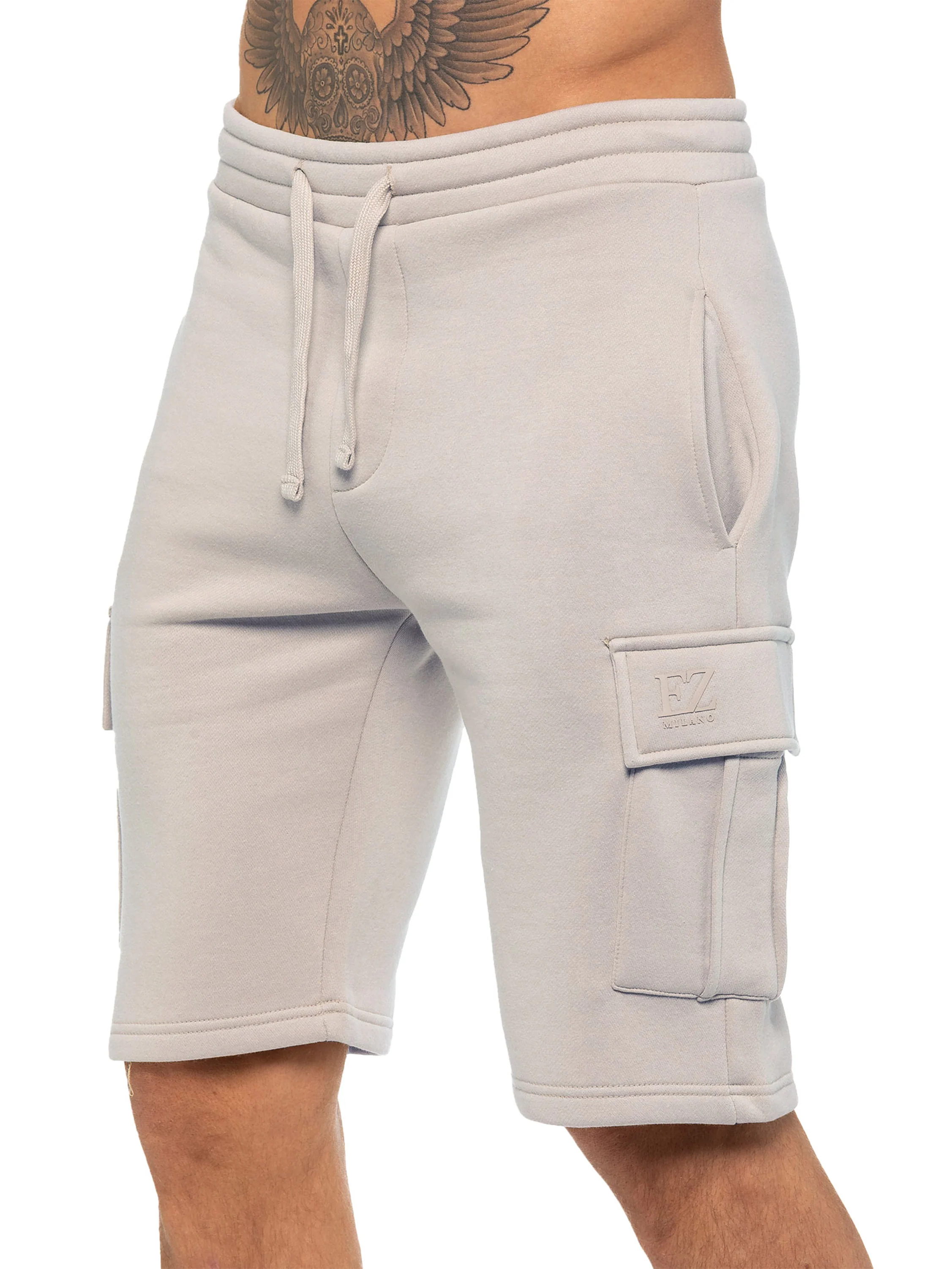 Enzo | Mens Cargo Fleece Shorts - Image 23
