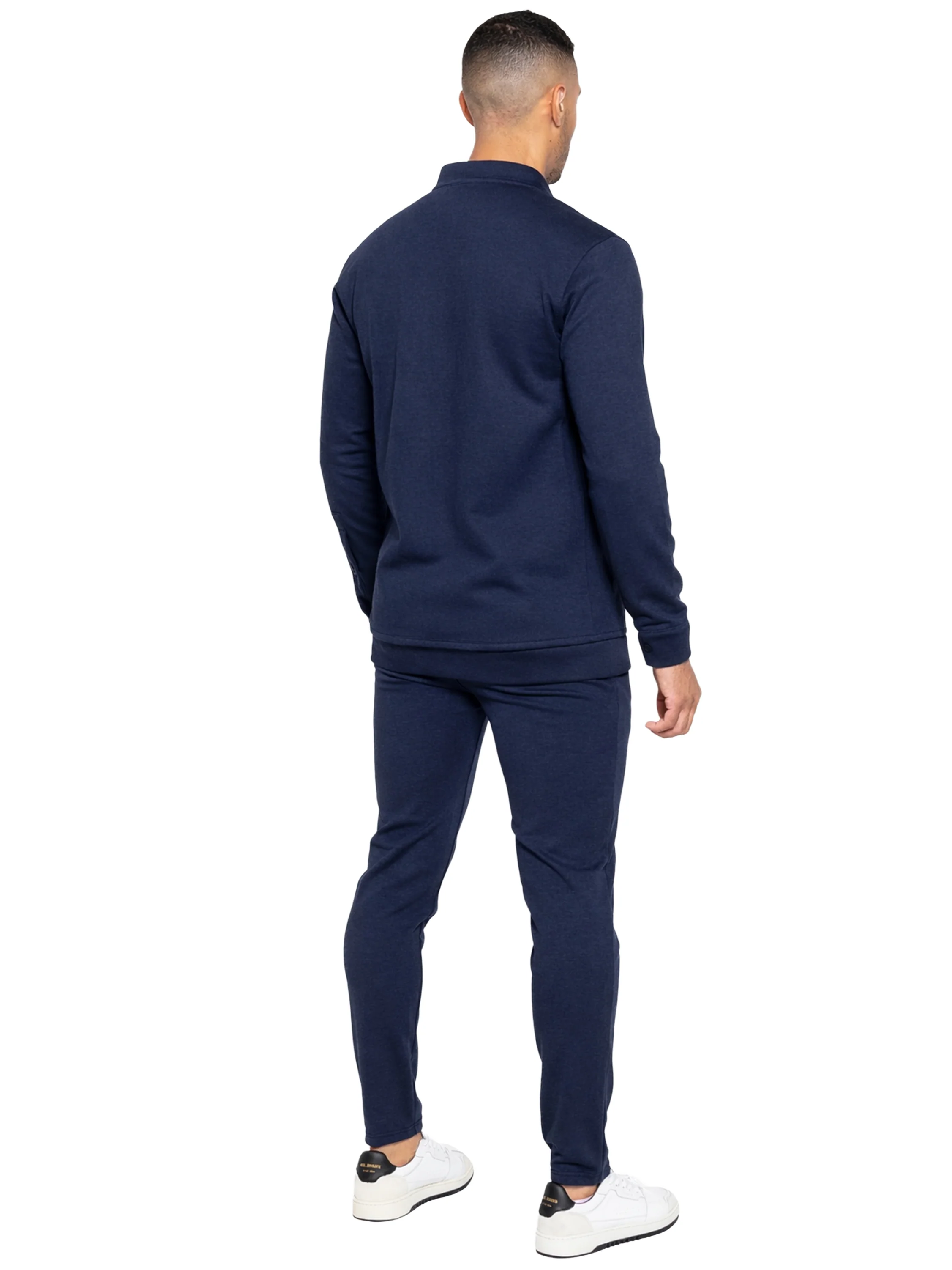 Enzo | Mens Funnel Neck Zip Sweatshirt - Image 20