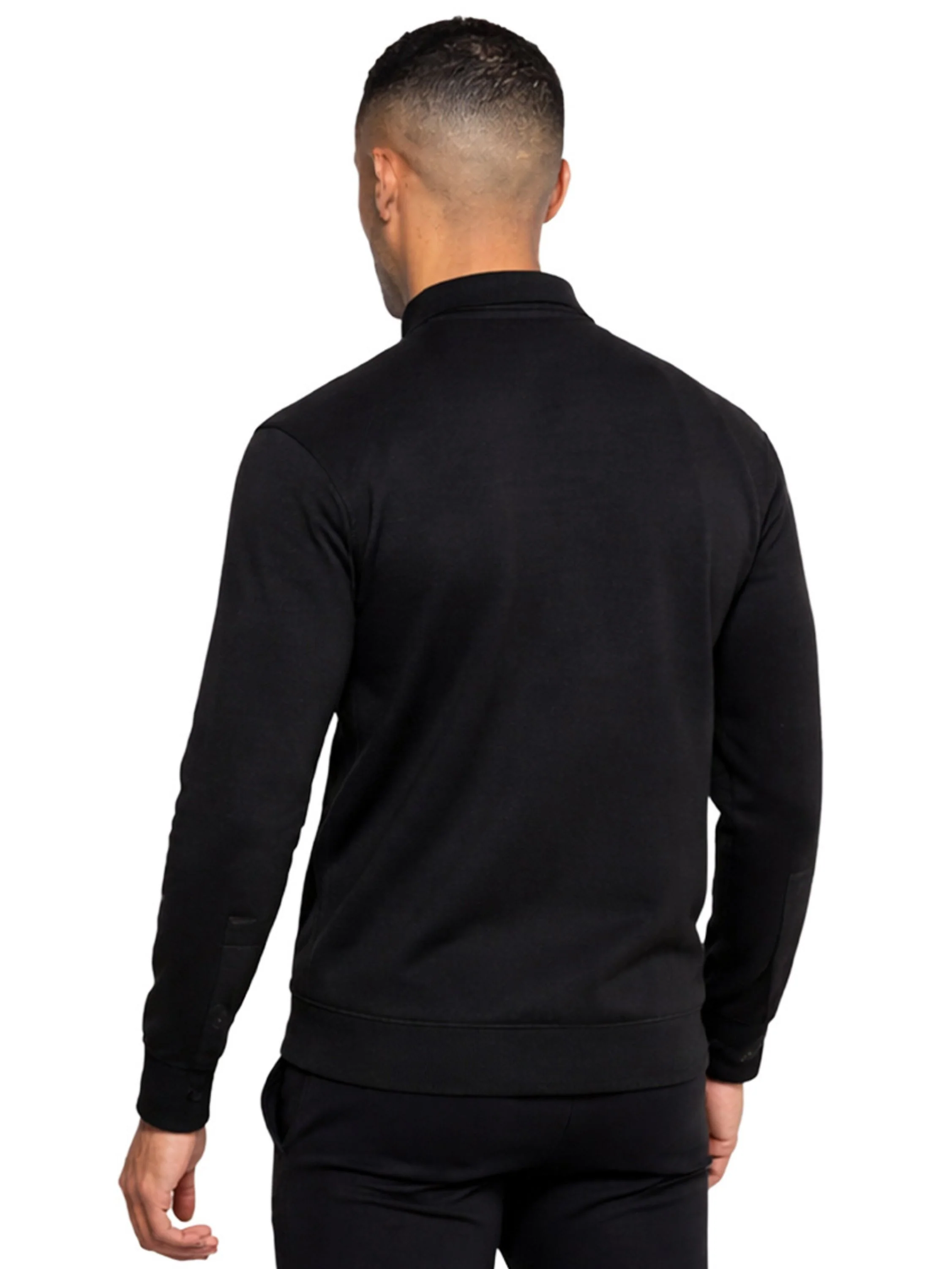 Enzo | Mens Funnel Neck Zip Sweatshirt - Image 7