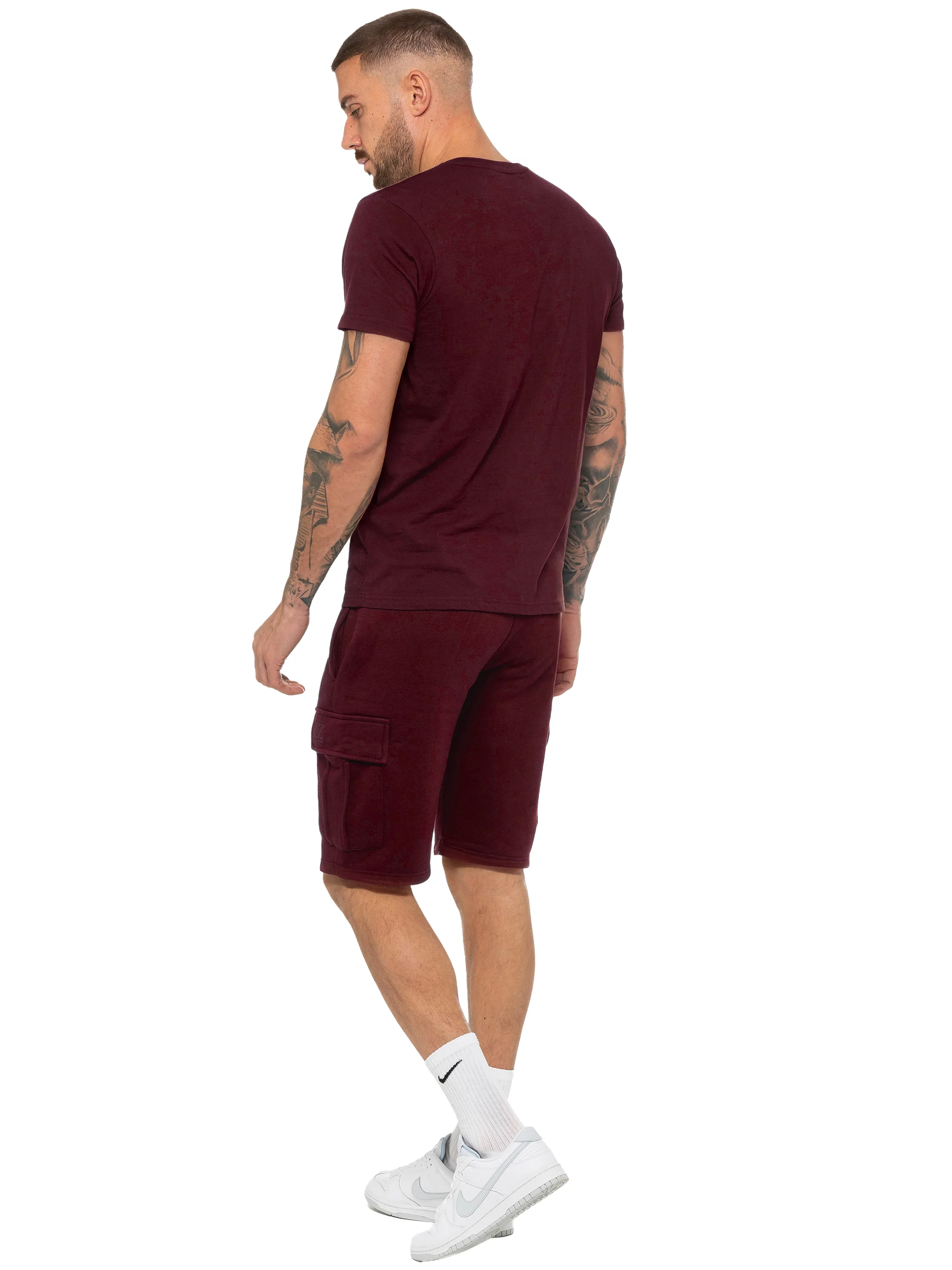 Enzo | Mens T-Shirt Tracksuit Set With Shorts - Image 22