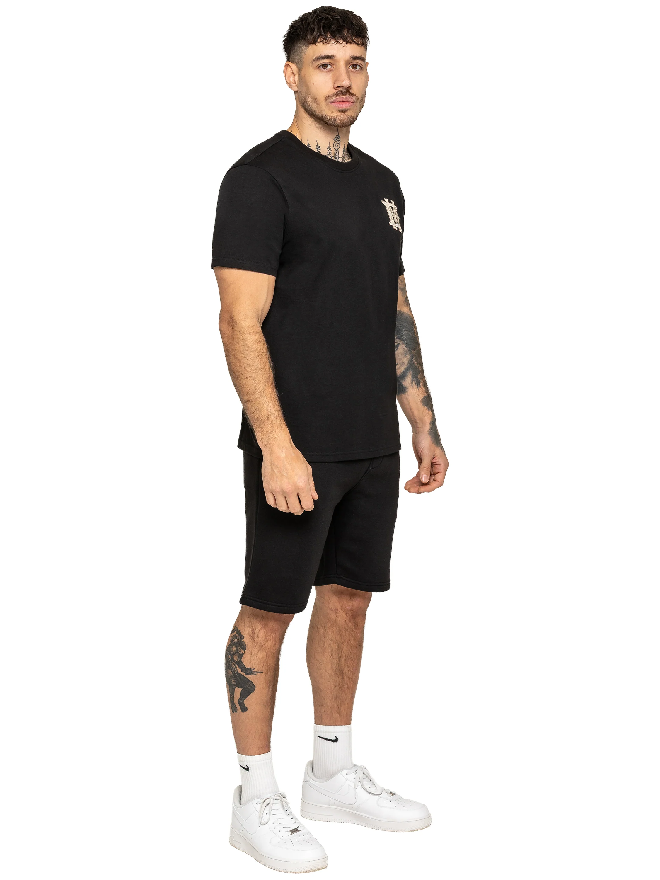 Enzo Milano | Mens Emblem T-Shirt & Shorts Set - Image 3