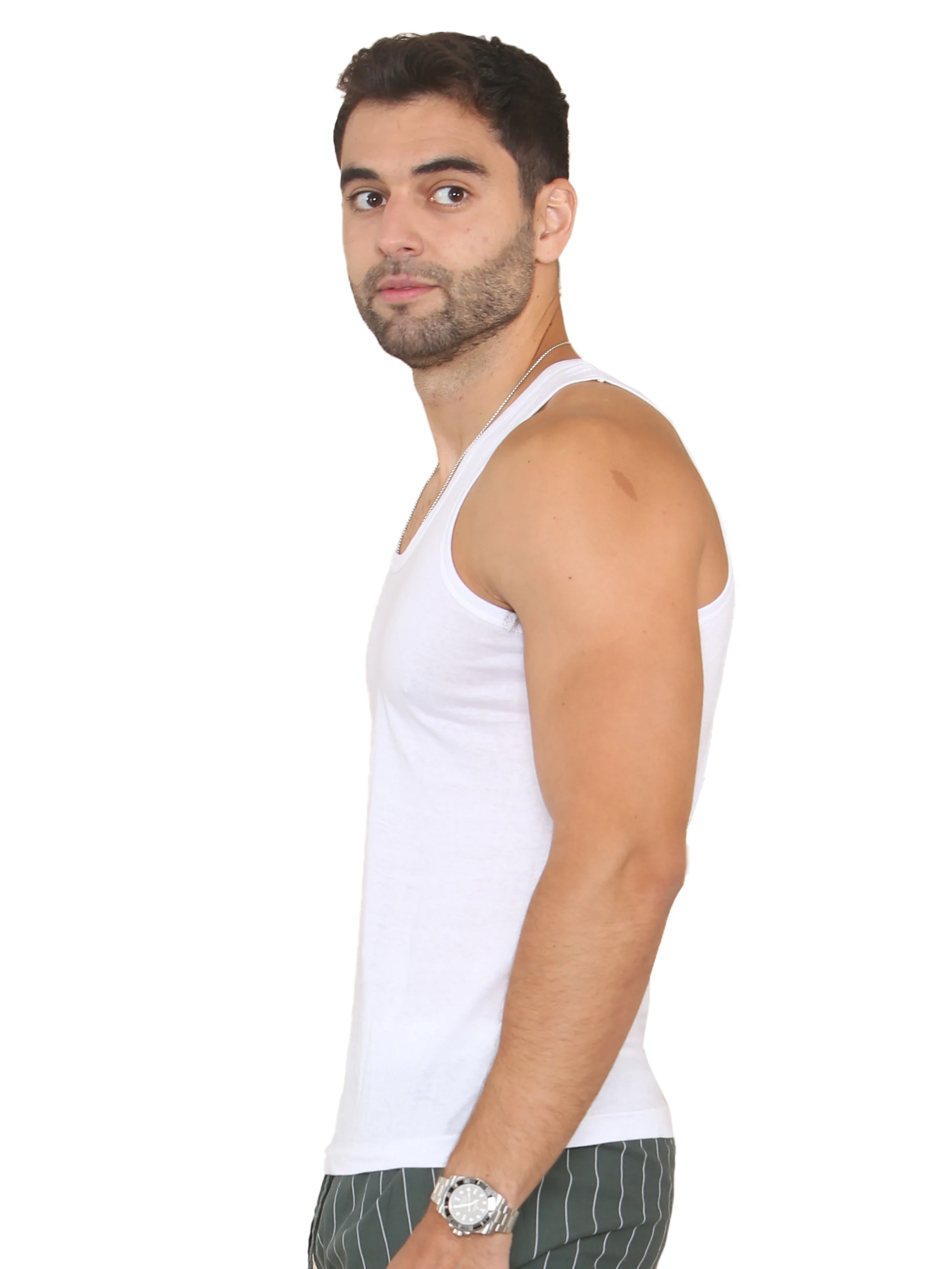 Enzo | Mens 3 Pack Vests - Image 3