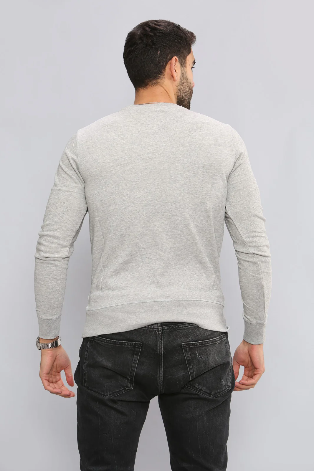 Gant Mens Long Sleeved Outlined Branded Sweatshirt - Image 11