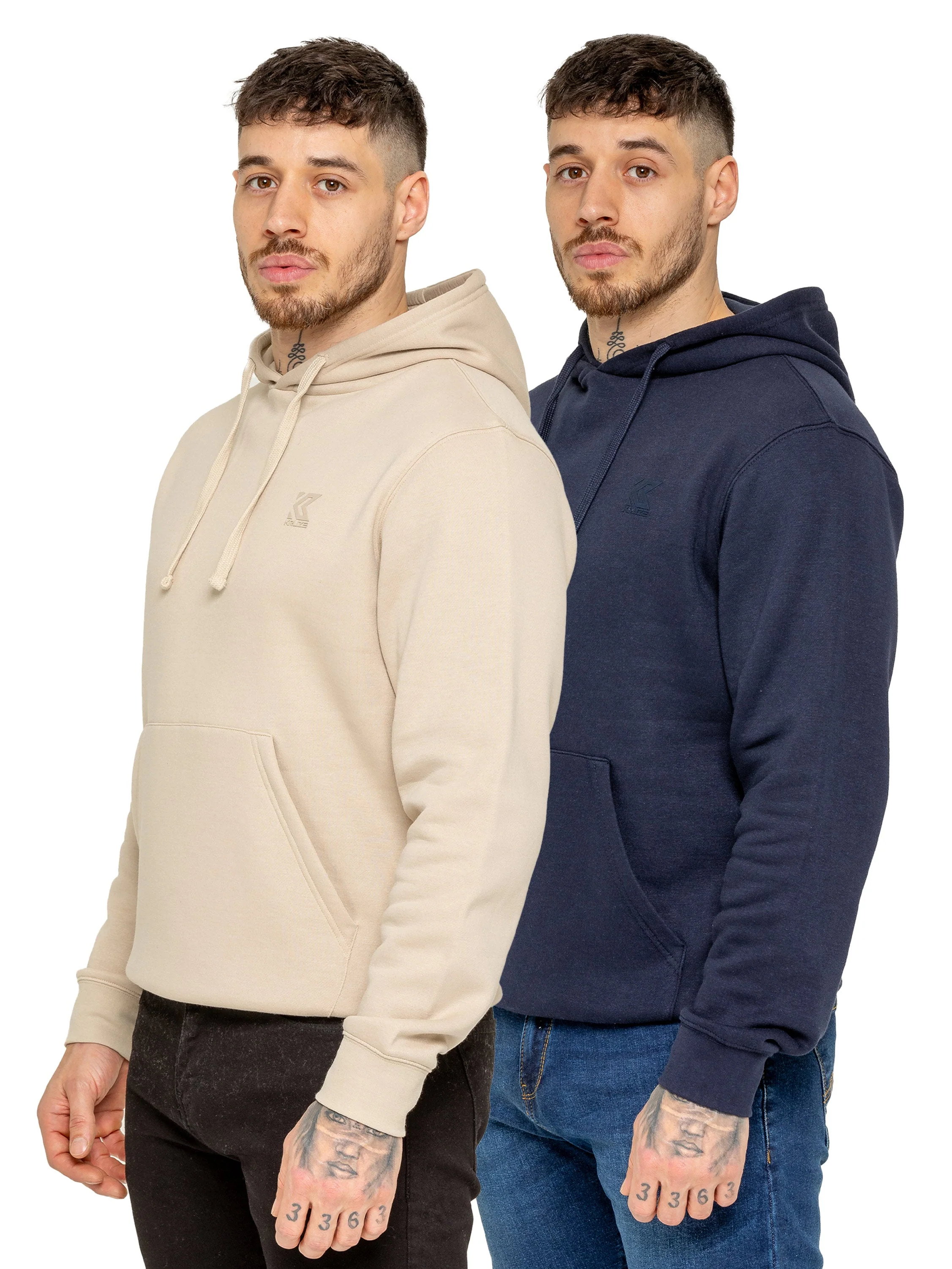 Kruze | Mens Fleece Hoodie 2 Pack