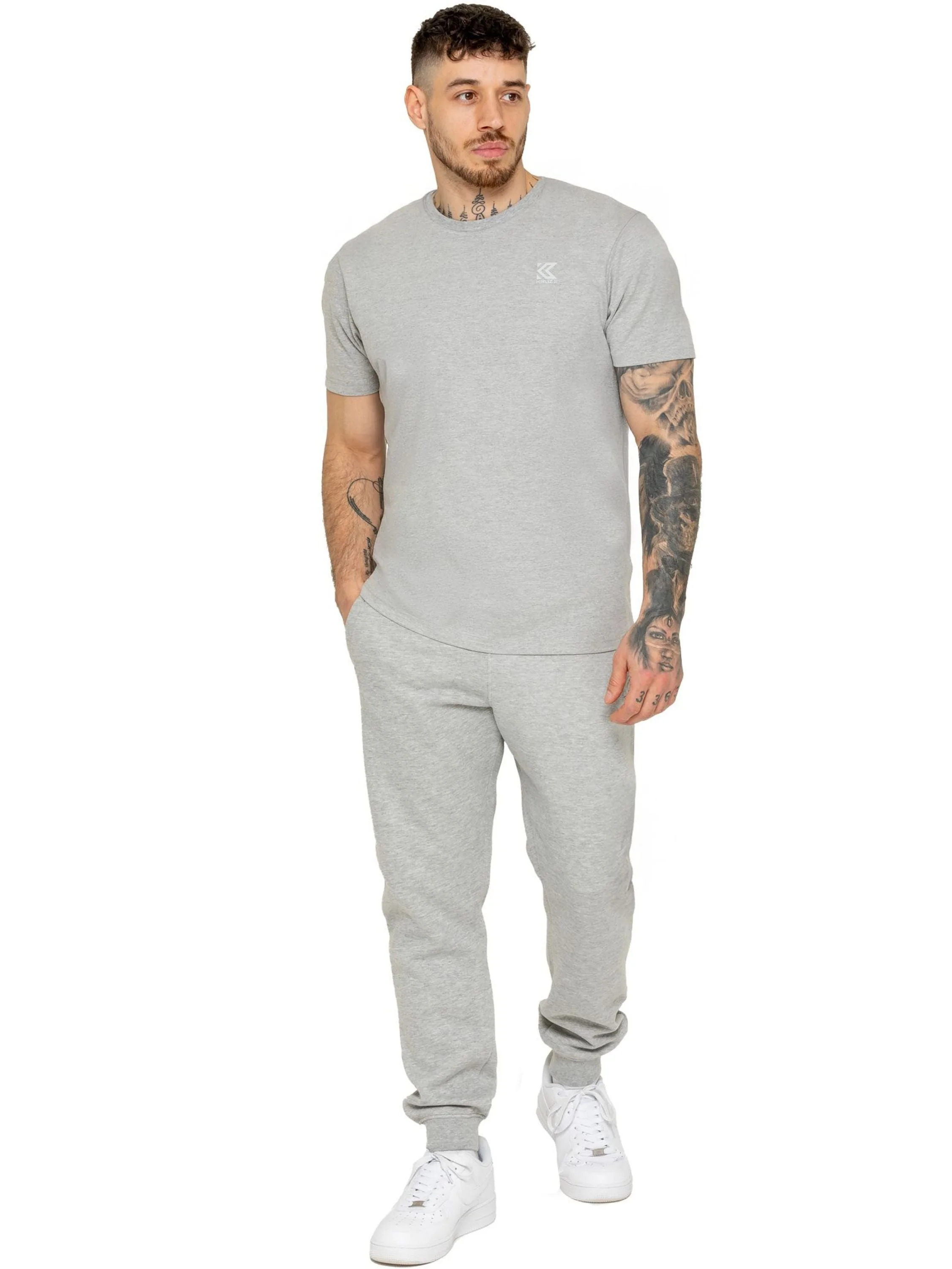 Kruze | Mens Fleece Joggers 2 Pack - Image 2