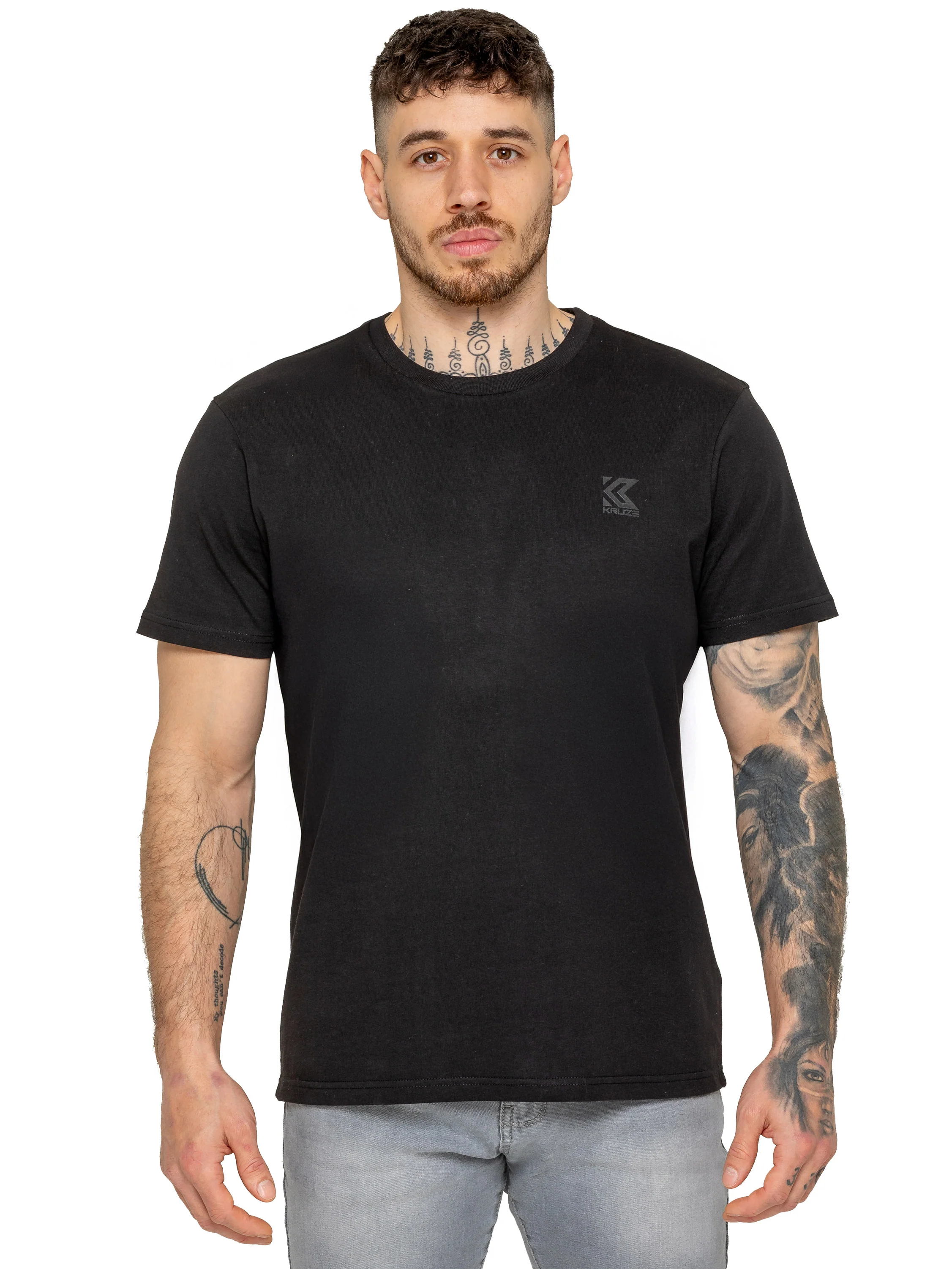 Kruze | Mens Crew Neck T-Shirt 5 Pack - Image 3