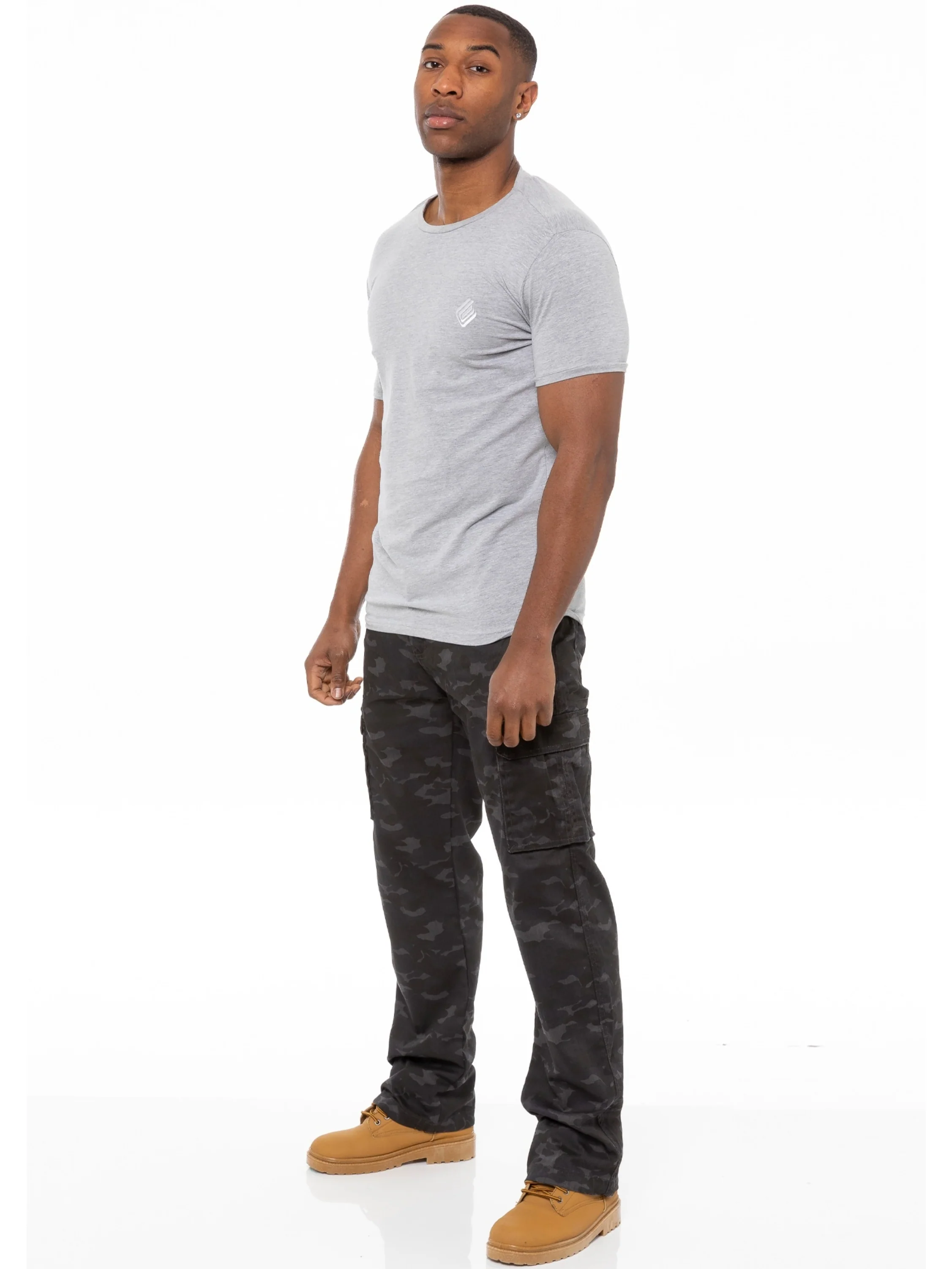Kruze | Mens Cargo Camo Trousers - Image 12