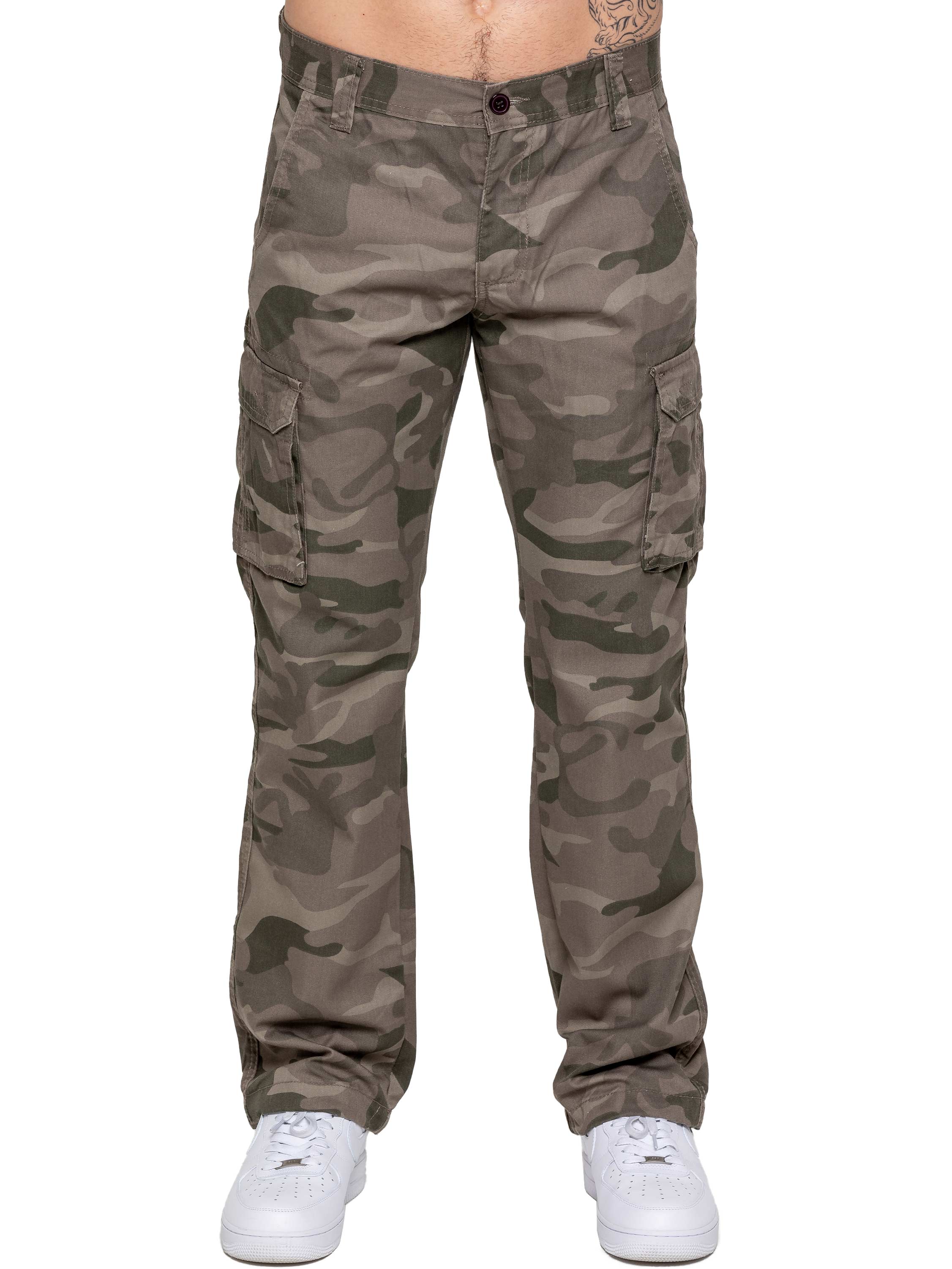 Kruze | Mens Cargo Camo Trousers - Image 19