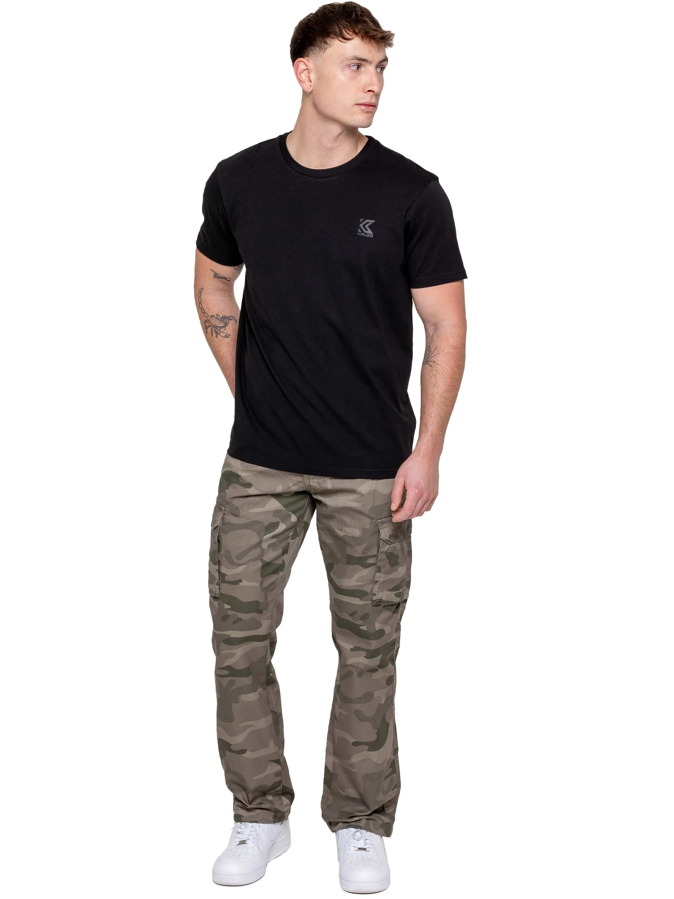 Kruze | Mens Cargo Camo Trousers - Image 23