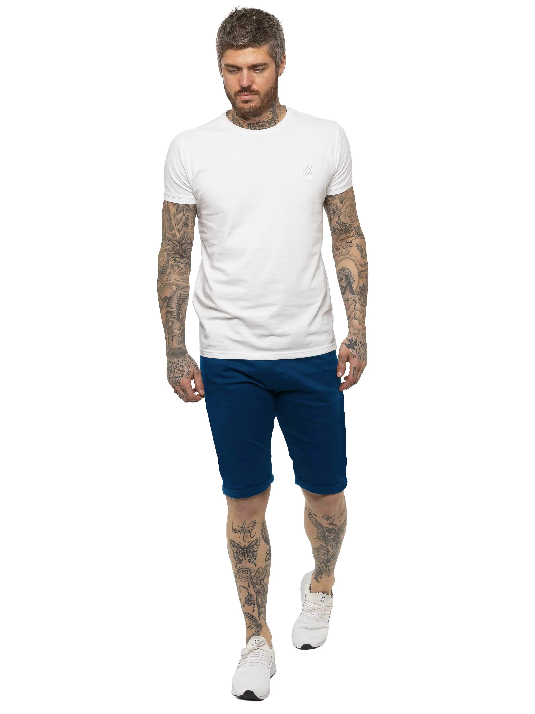 Kruze | Mens Slim Fit Chino Shorts - Image 13