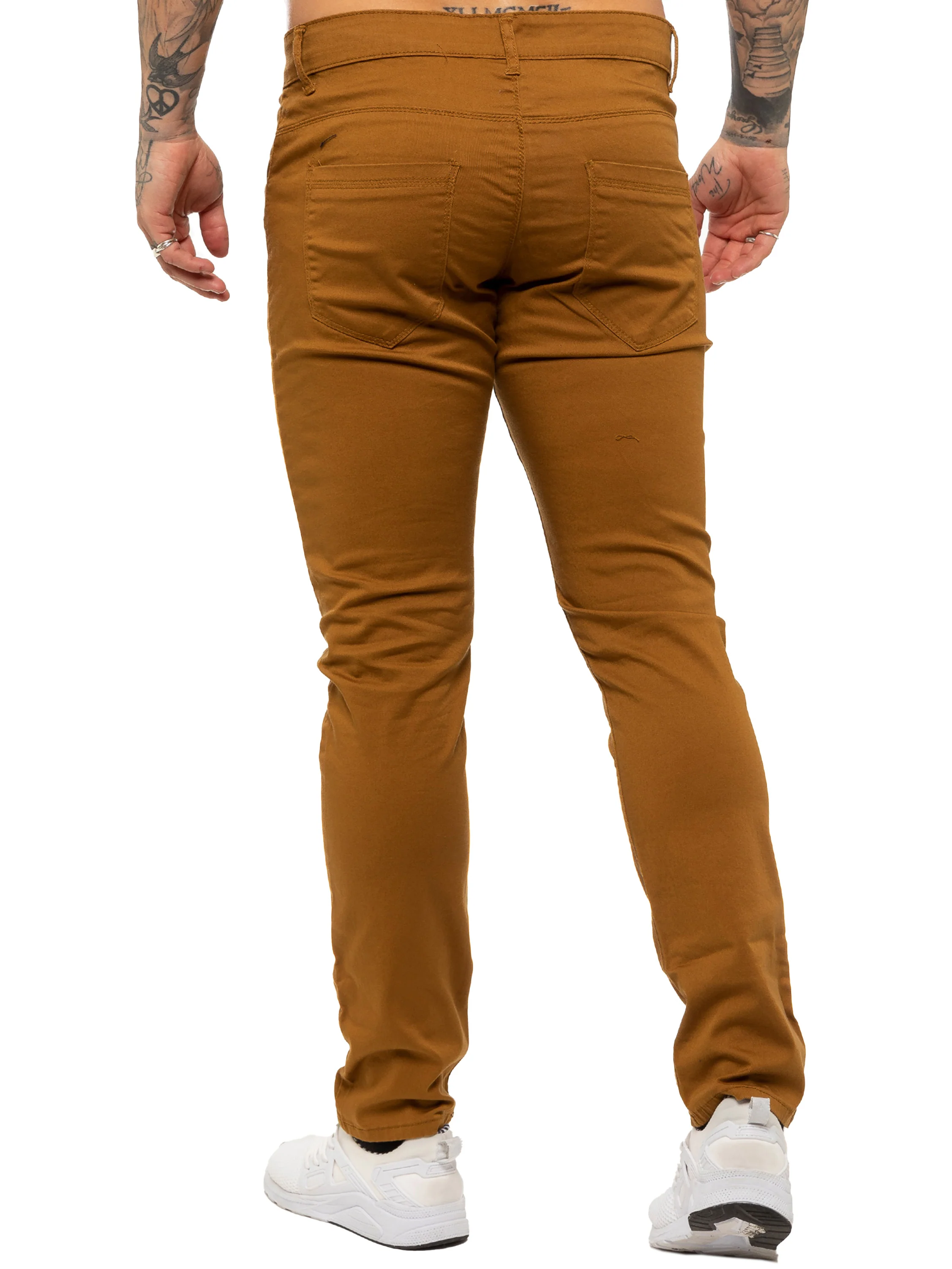 Kruze | Mens Slim Fit Stretch Chinos - Image 23