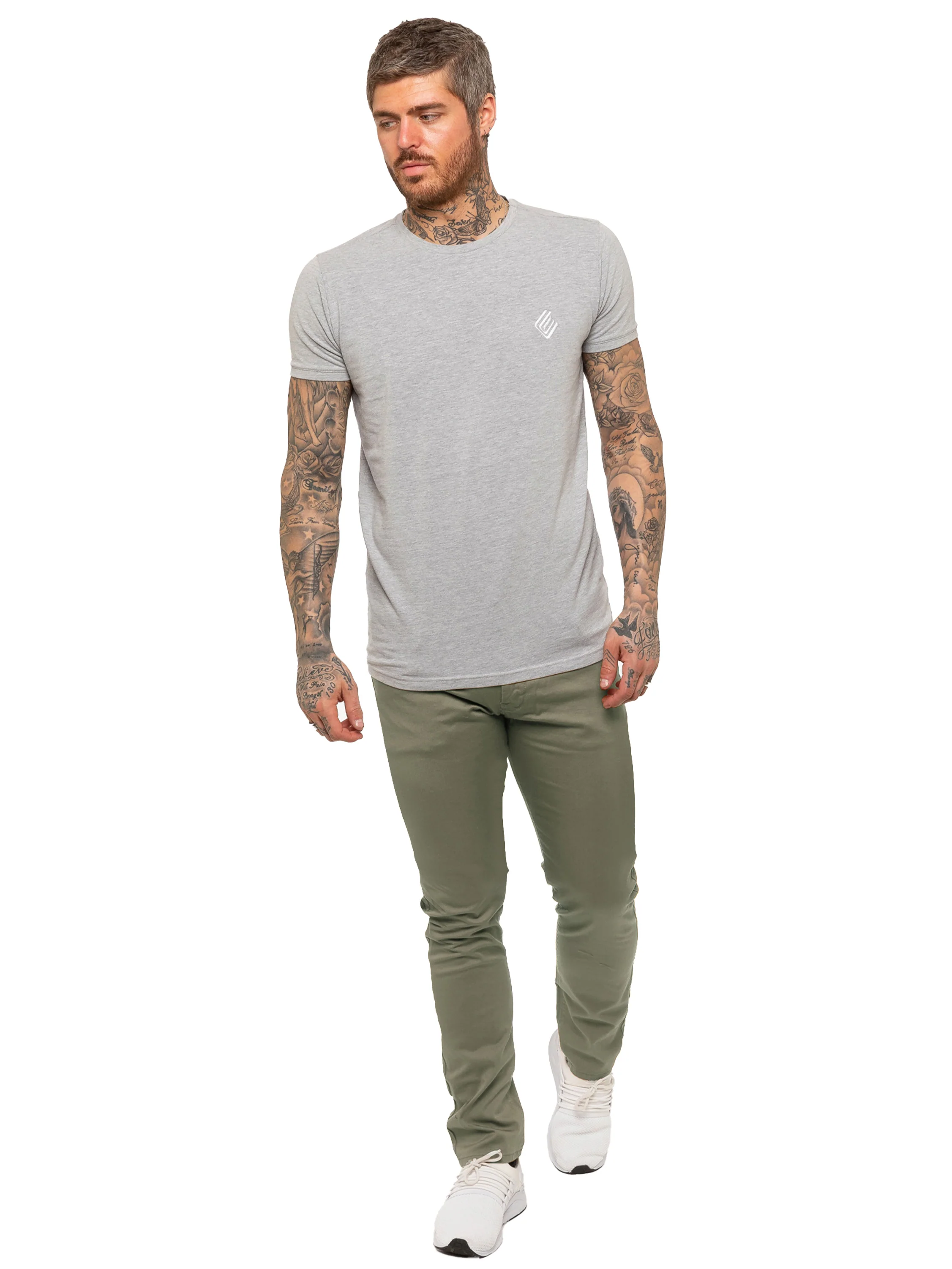 Kruze | Mens Slim Fit Stretch Chinos - Image 37