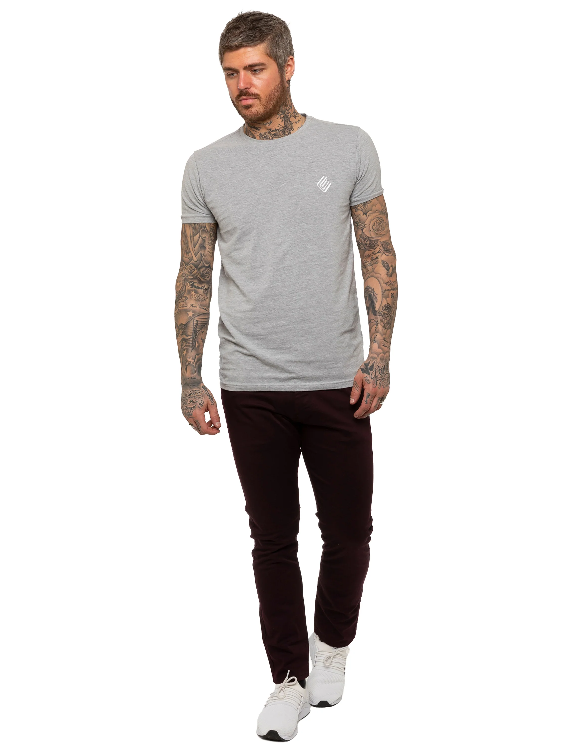Kruze | Mens Slim Fit Stretch Chinos - Image 42