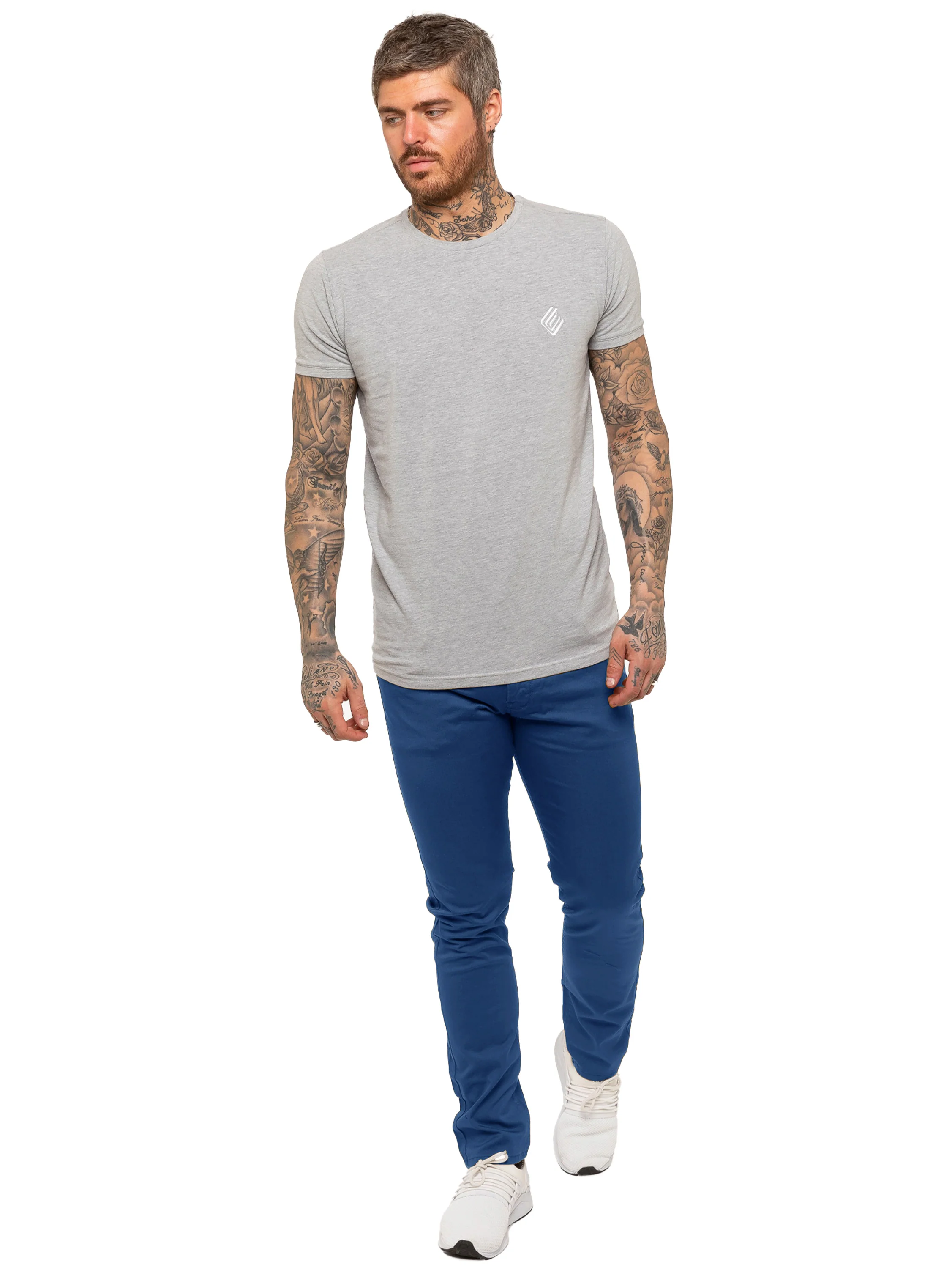 Kruze | Mens Slim Fit Stretch Chinos - Image 48