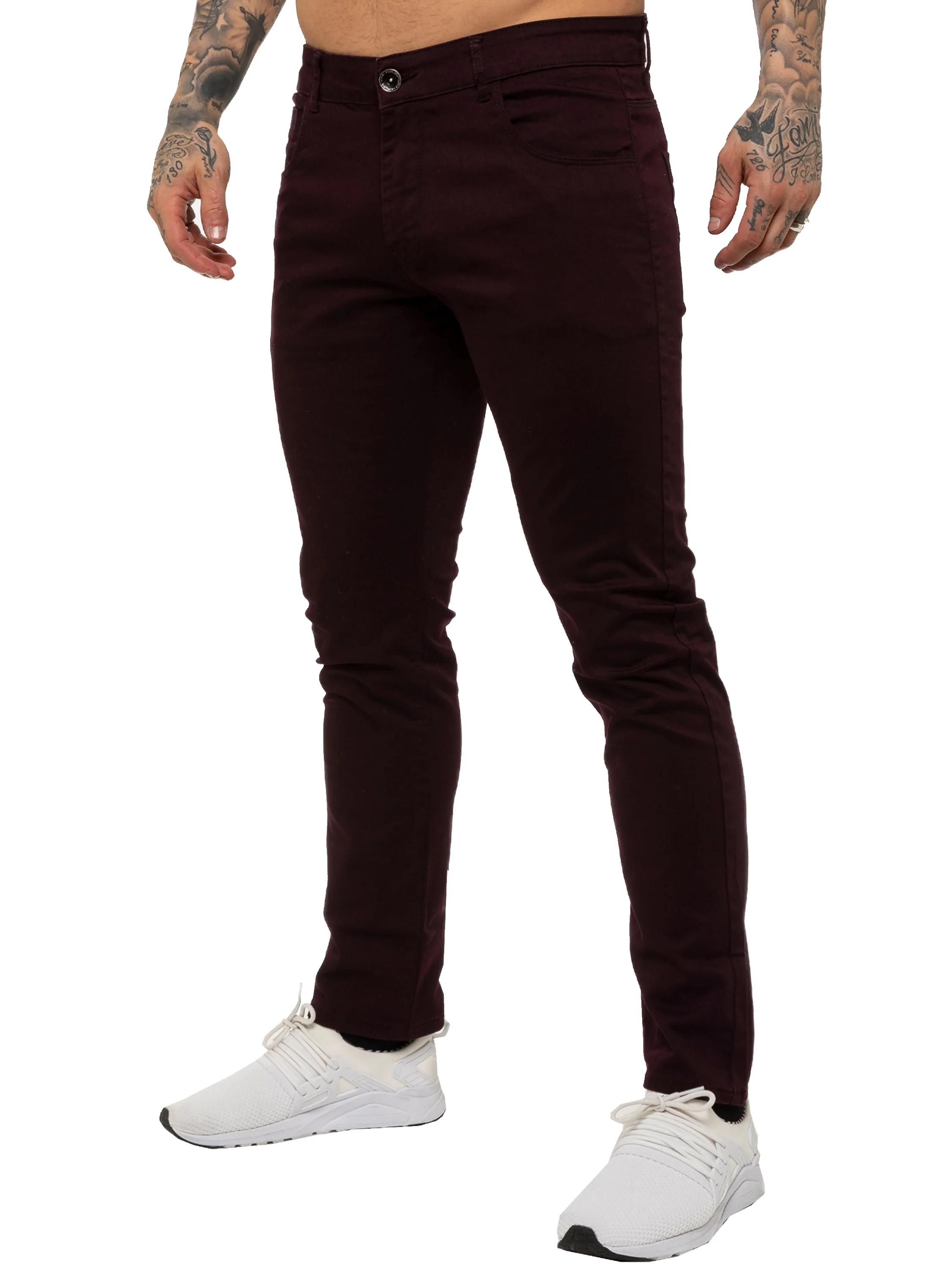 Kruze | Mens Slim Fit Stretch Chinos - Image 15