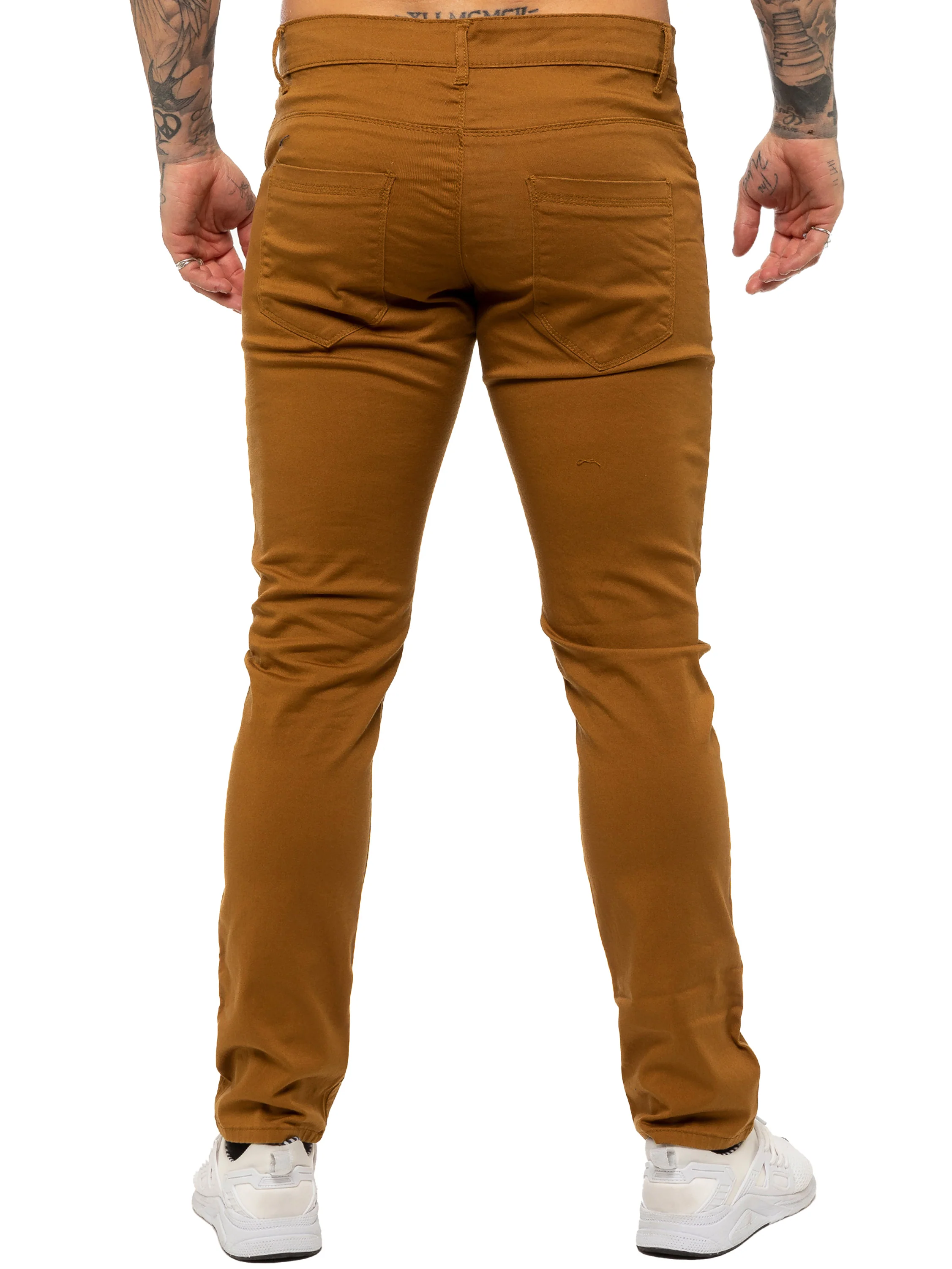 Kruze | Mens Slim Fit Stretch Chinos - Image 10