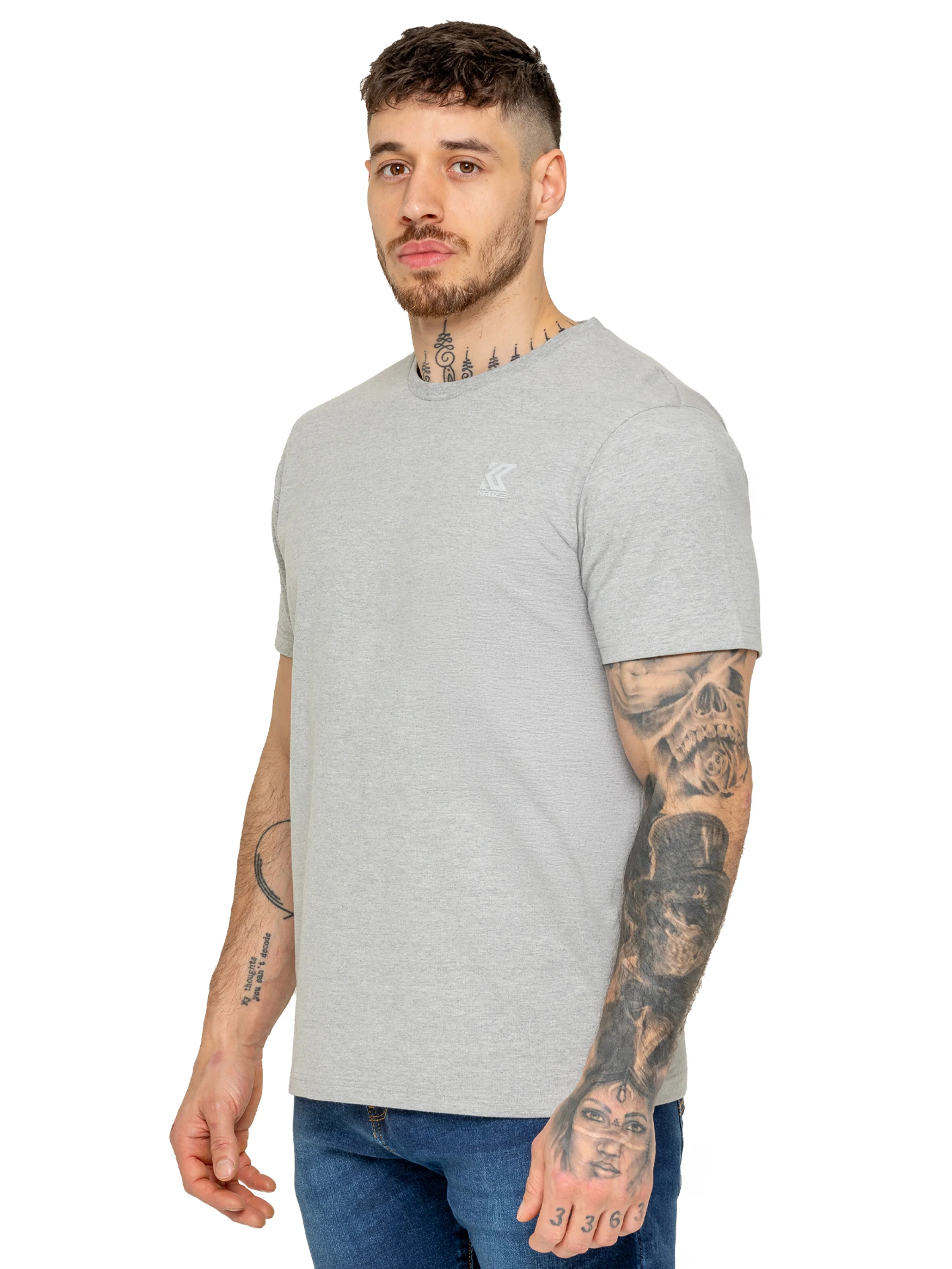 Kruze | Mens Crew Neck T-Shirt 5 Pack - Image 4