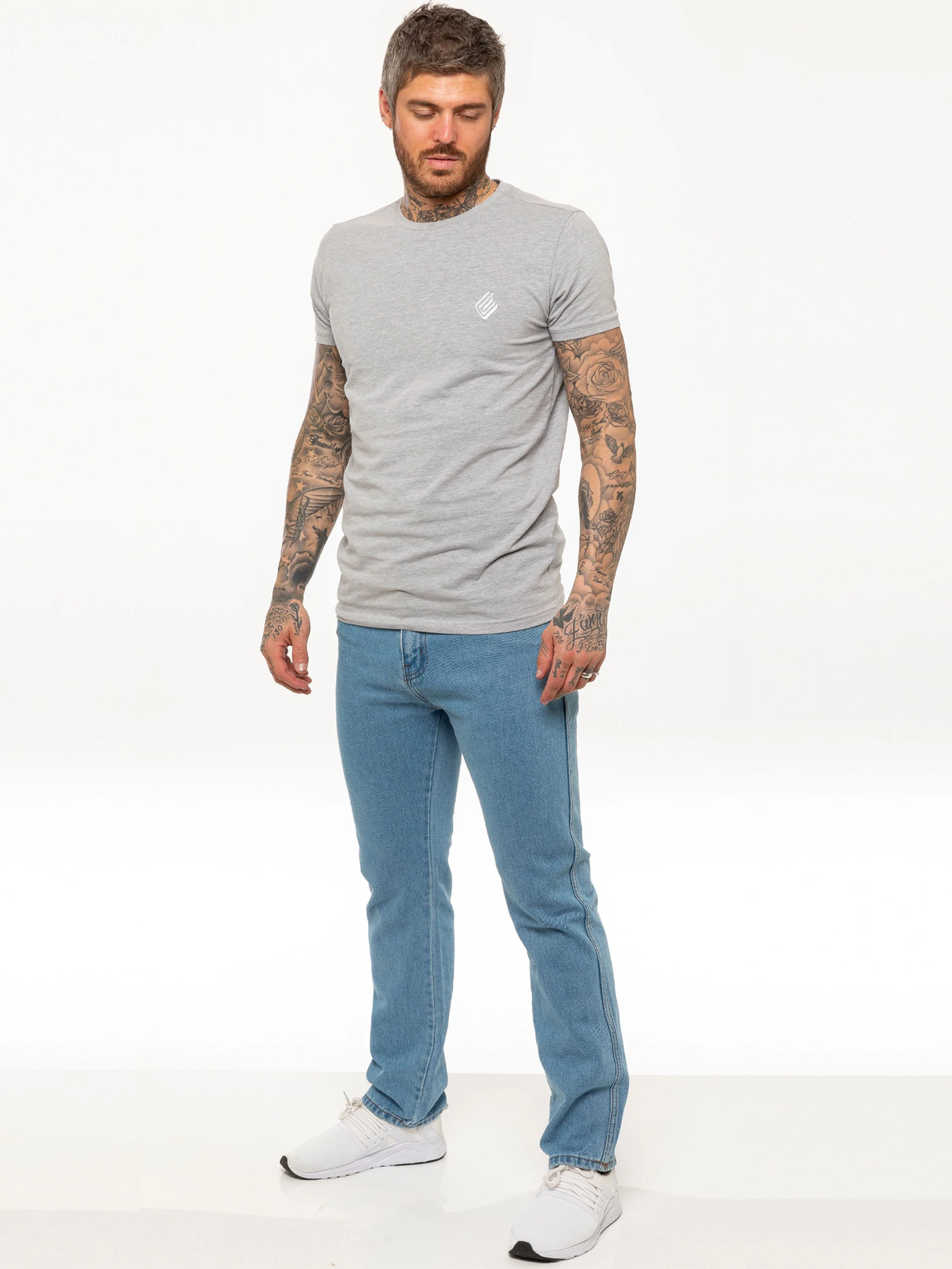 Kruze | Mens Straight Leg Denim Jeans - Image 11