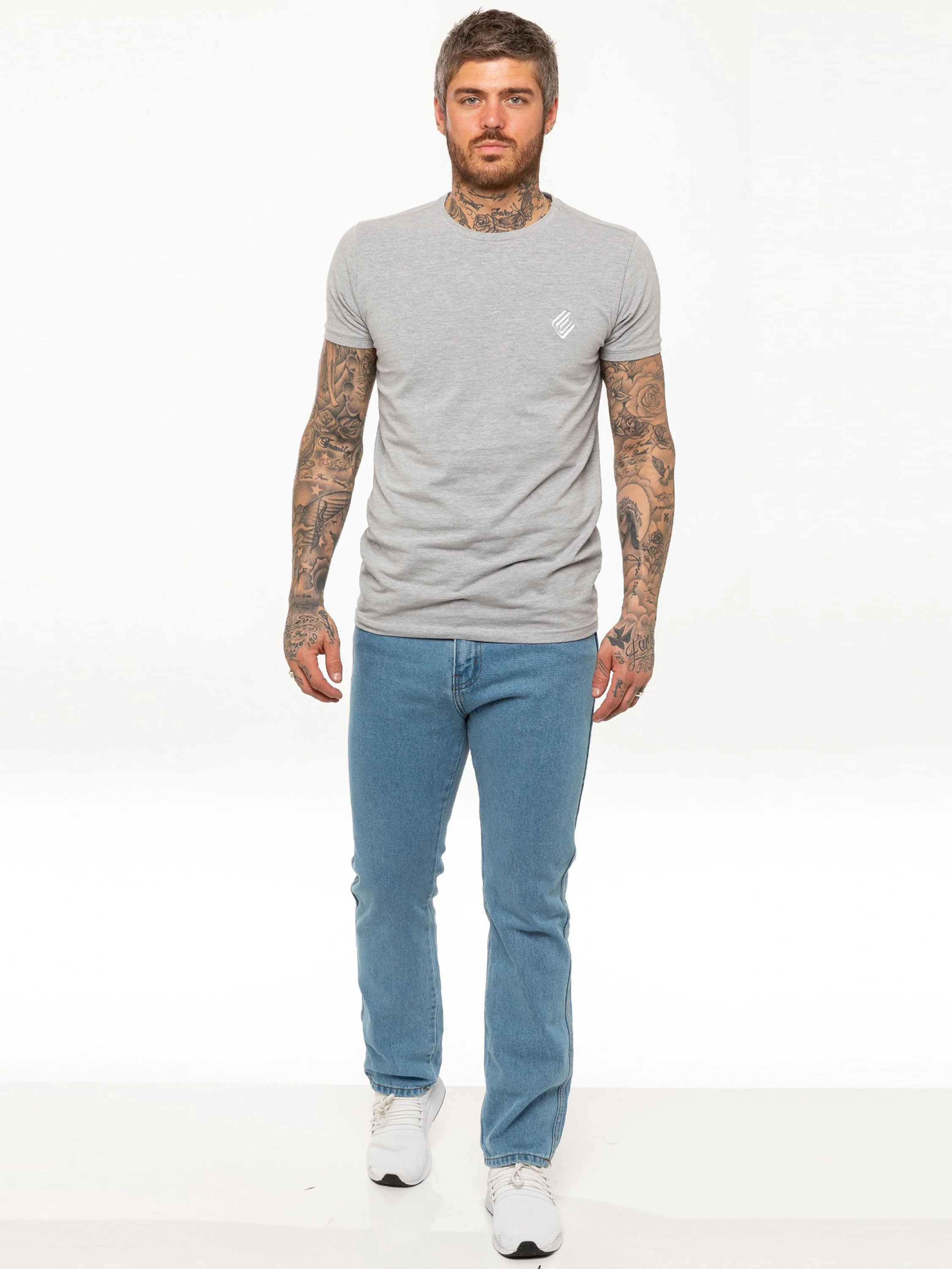 Kruze | Mens Straight Leg Denim Jeans - Image 12