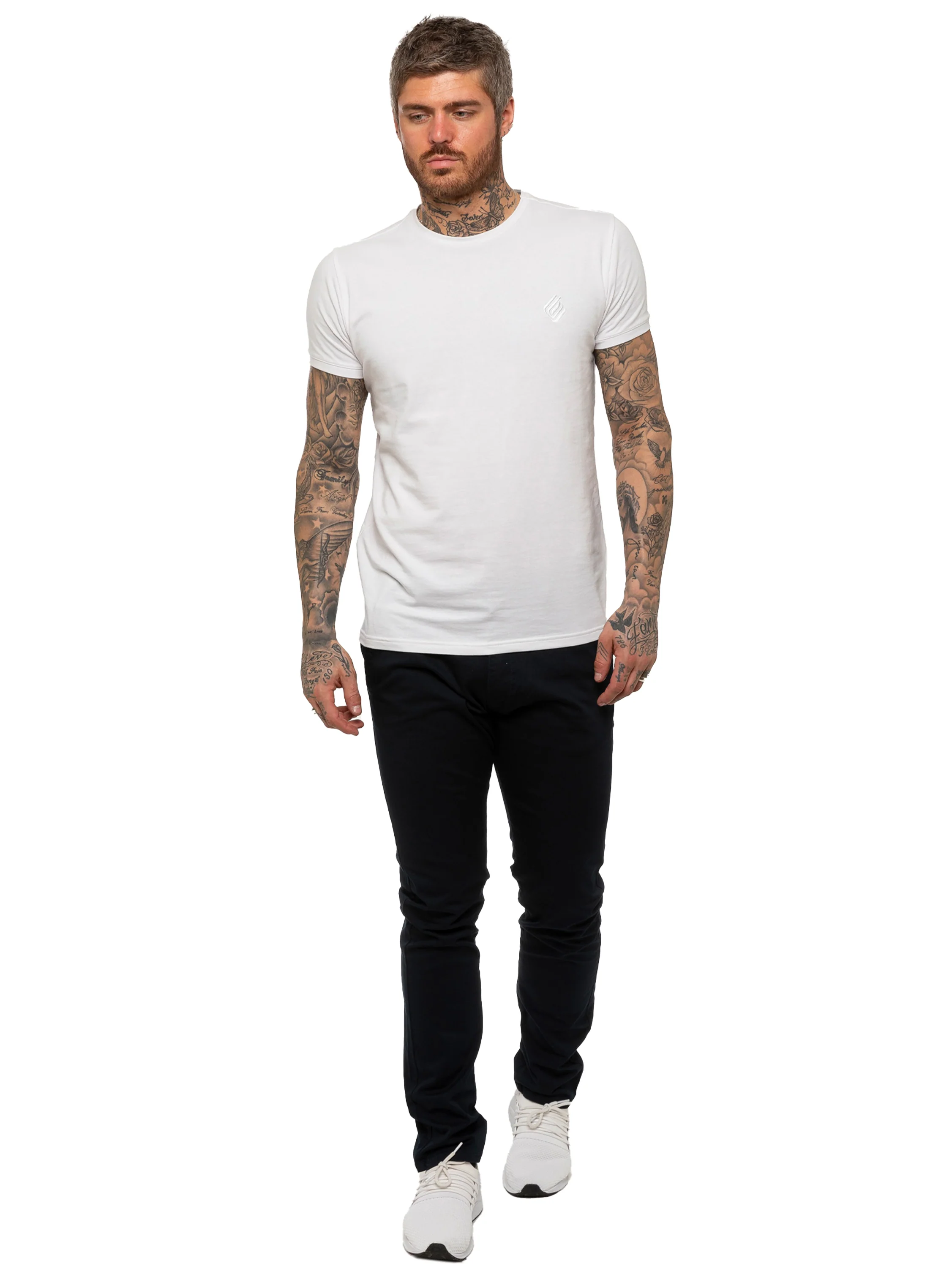 Enzo | Mens Slim Fit Stretch Chino Trousers - Image 10