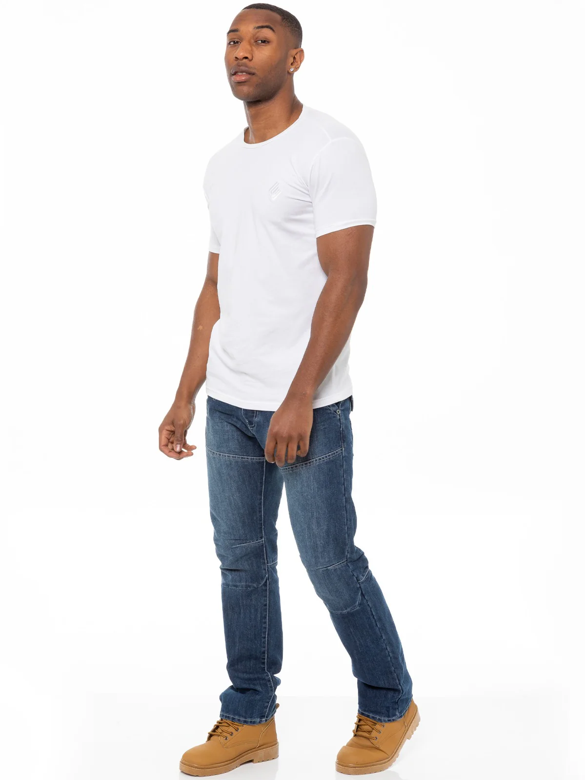 Enzo | Mens Straight Fit Denim Jeans Designer Menswear - Image 13