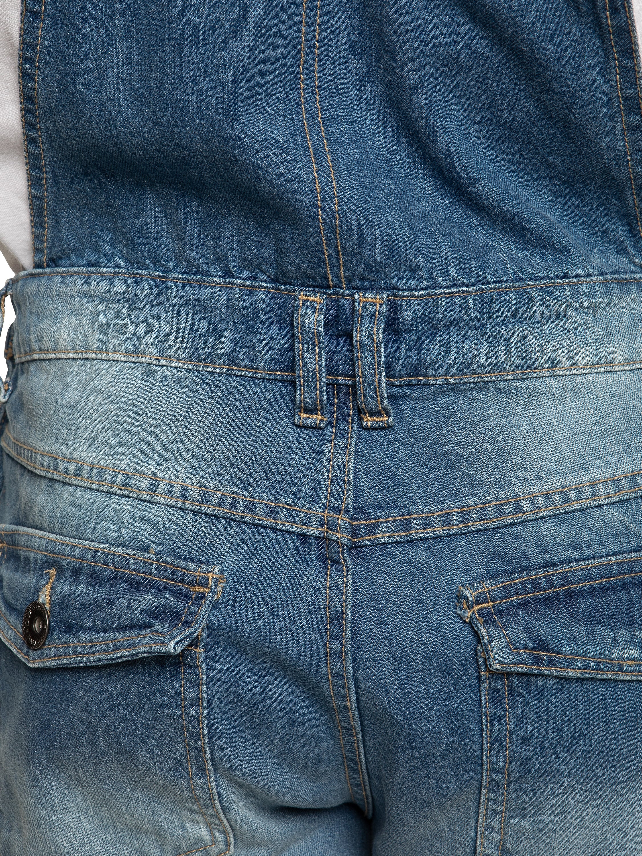 Mens Fashionable Denim Overall Dungarees  | Enzo Designer Menswear - Image 6