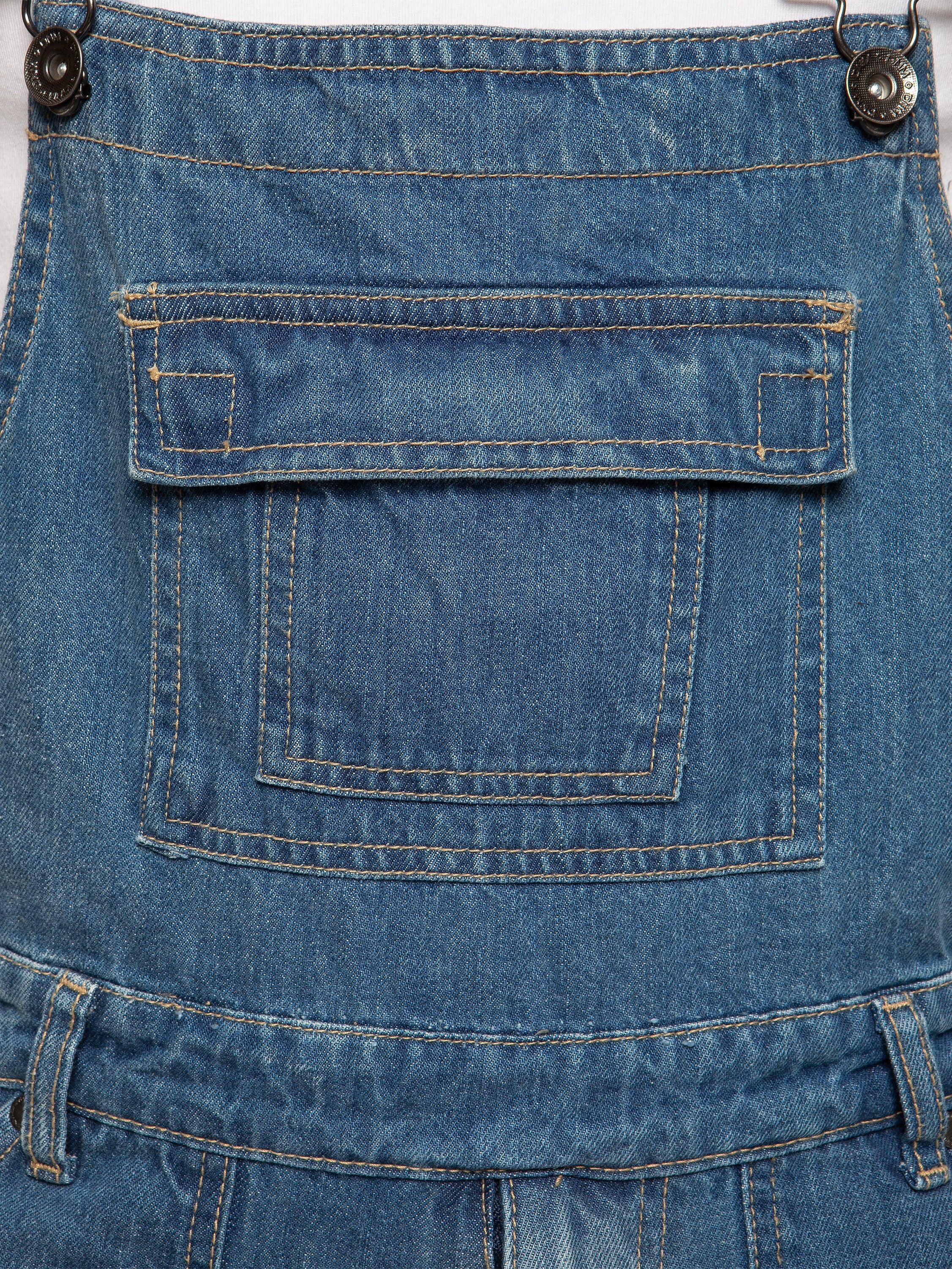 Mens Fashionable Denim Overall Dungarees  | Enzo Designer Menswear - Image 7