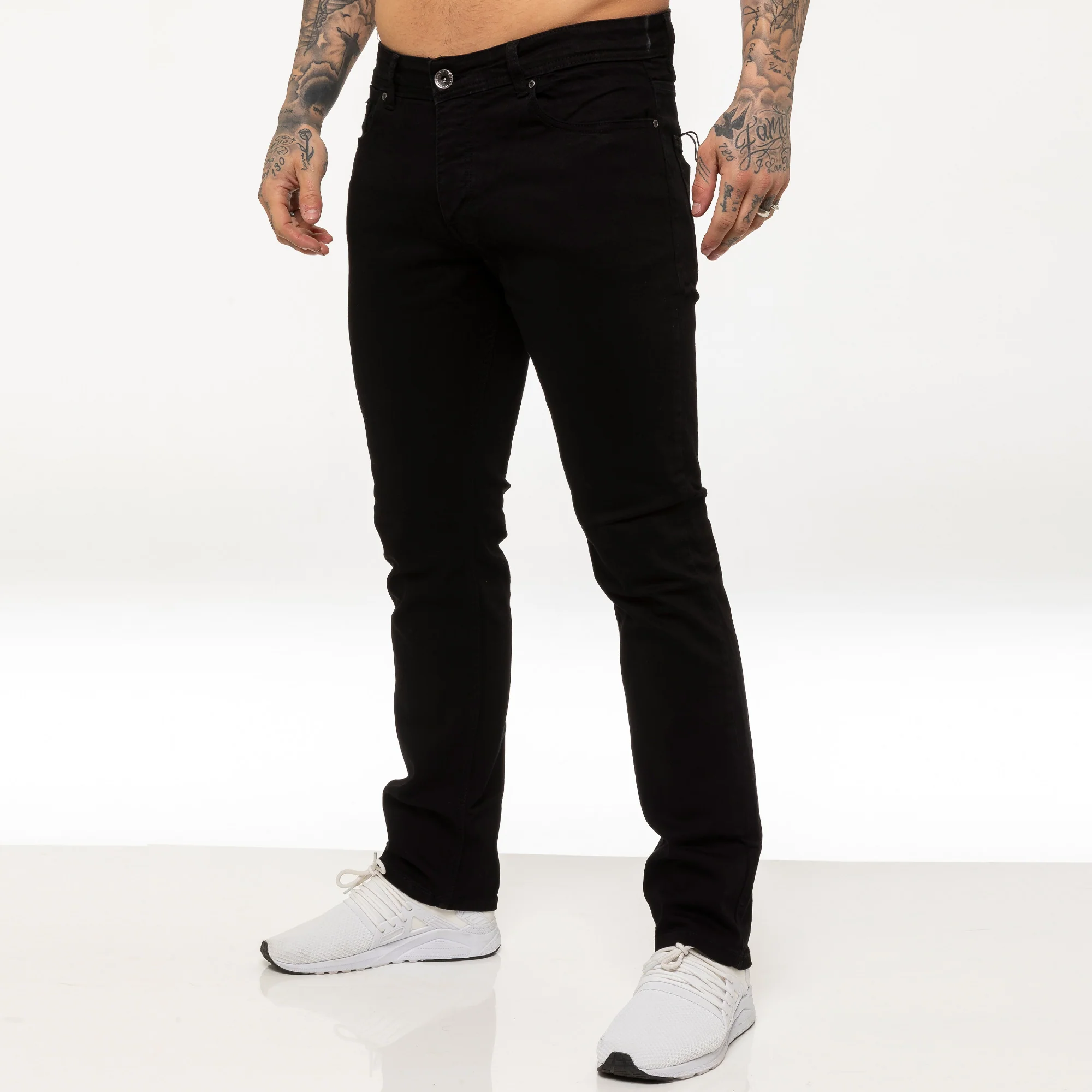Mens Regular Fit Stretch Denim Jeans | Enzo Designer Menswear - Image 10