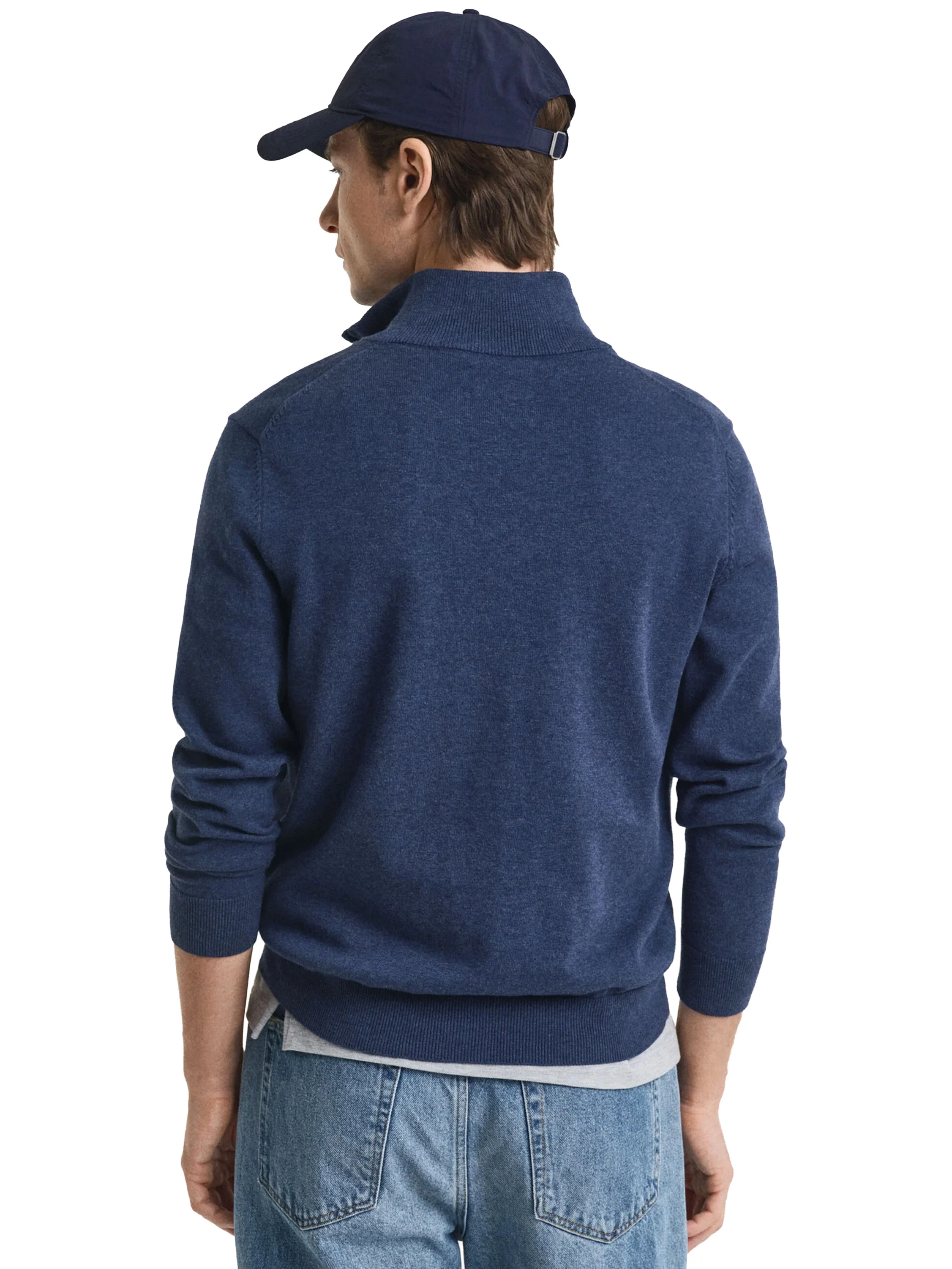 Gant | Mens Shield Half Zip Sweatshirt - Image 4