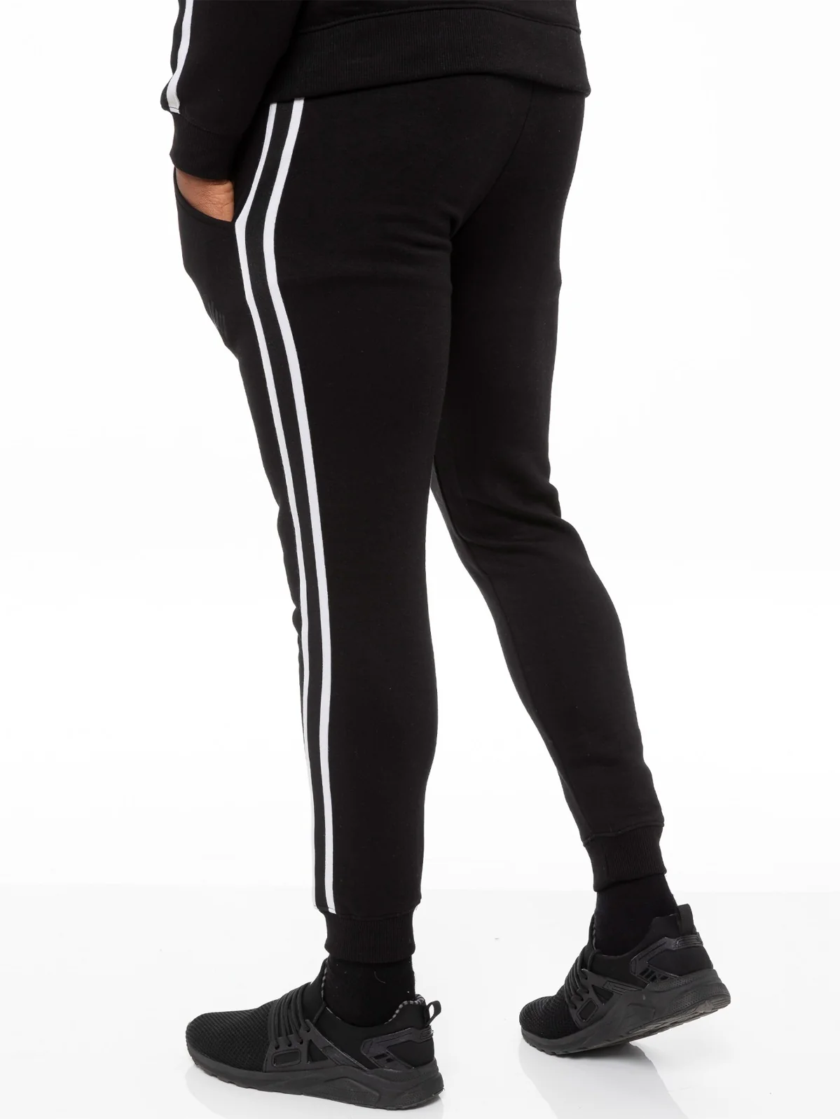 Mens Striped Tracksuit Joggers | Enzo Designer Menswear - Image 3