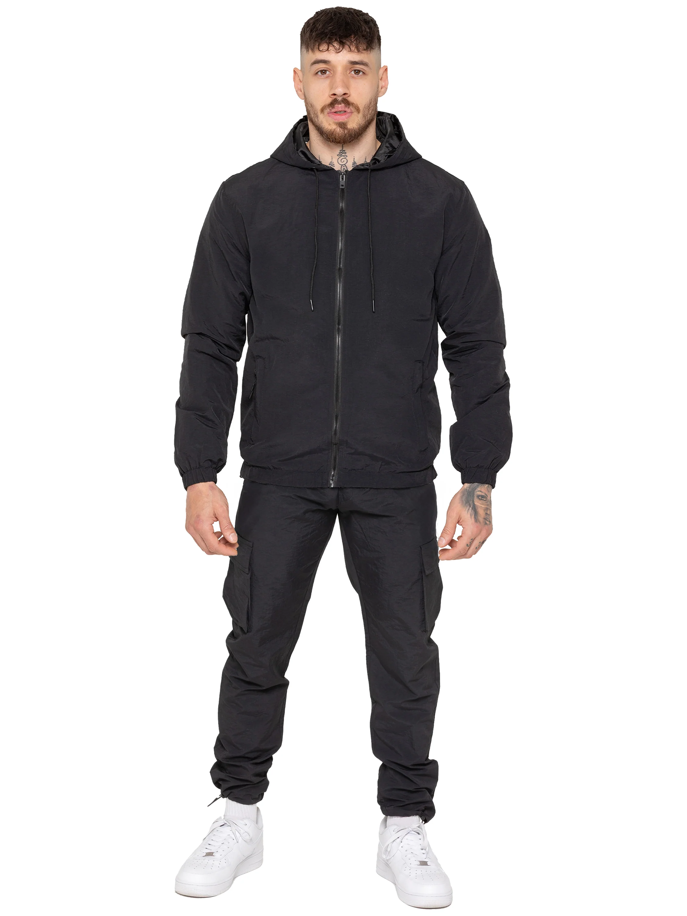 Enzo Milano | Mens Windbreaker and Cargo Pants Set - Image 2