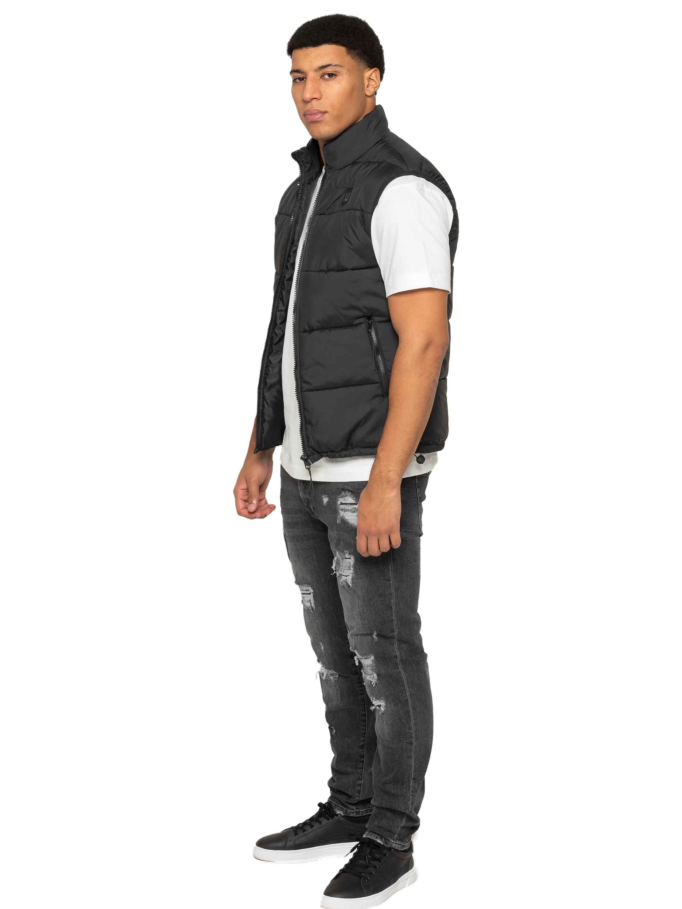 Enzo | Mens Puffer Gilet Jacket - Image 5