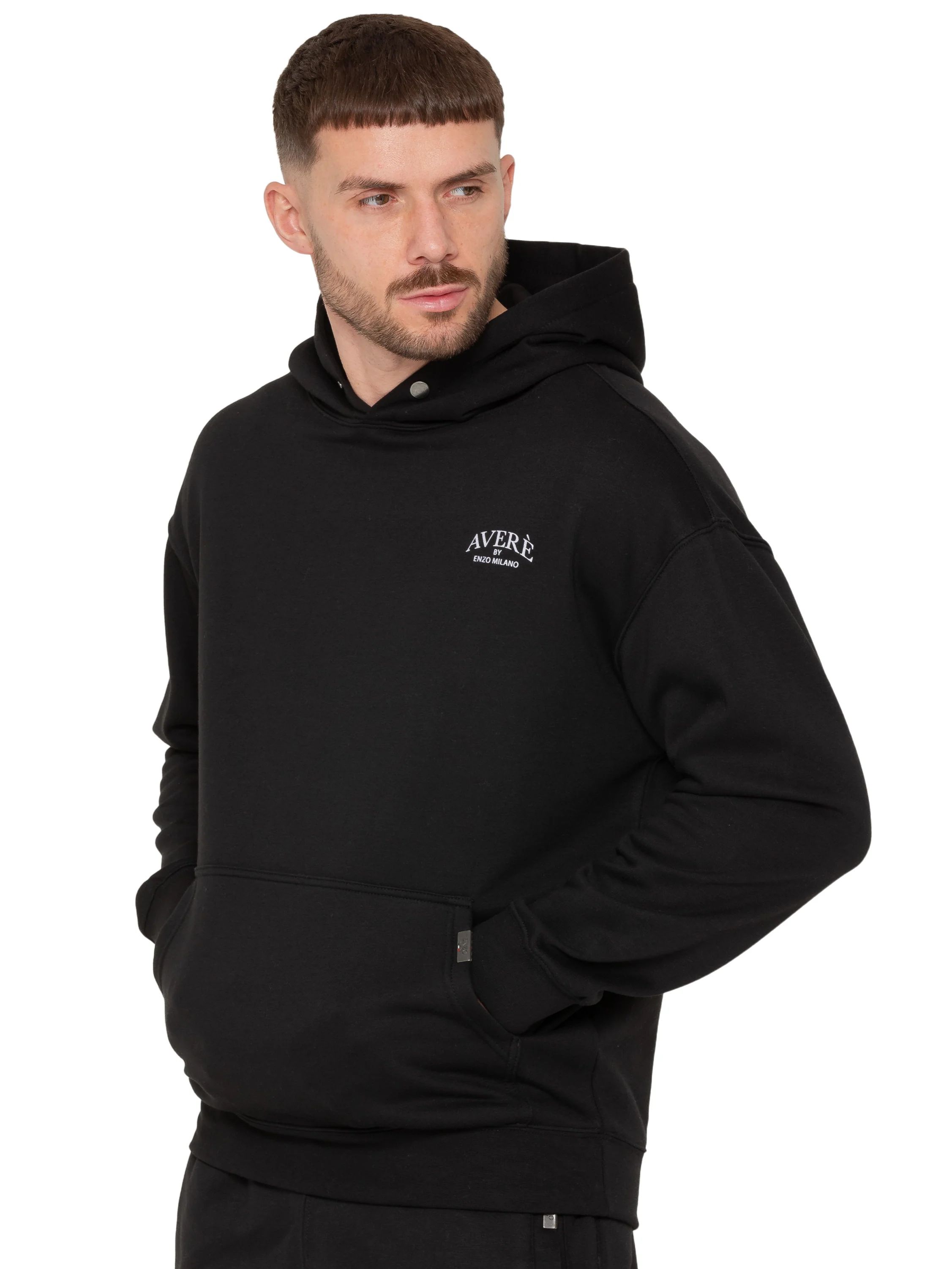 Enzo Milano | Mens Oversized Hoodie - Image 2