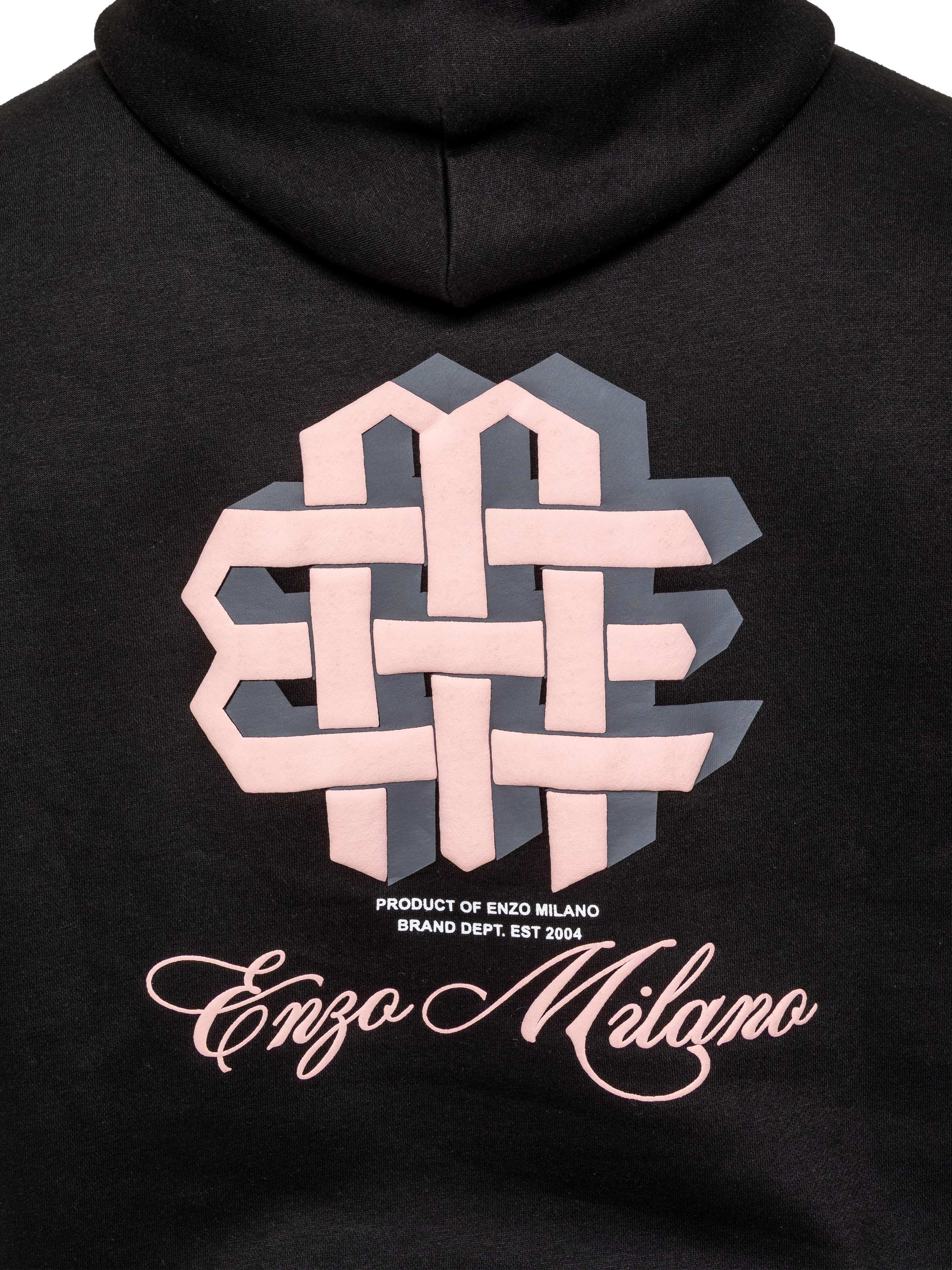 Enzo Milano | Mens Oversized Print Hoodie - Image 2