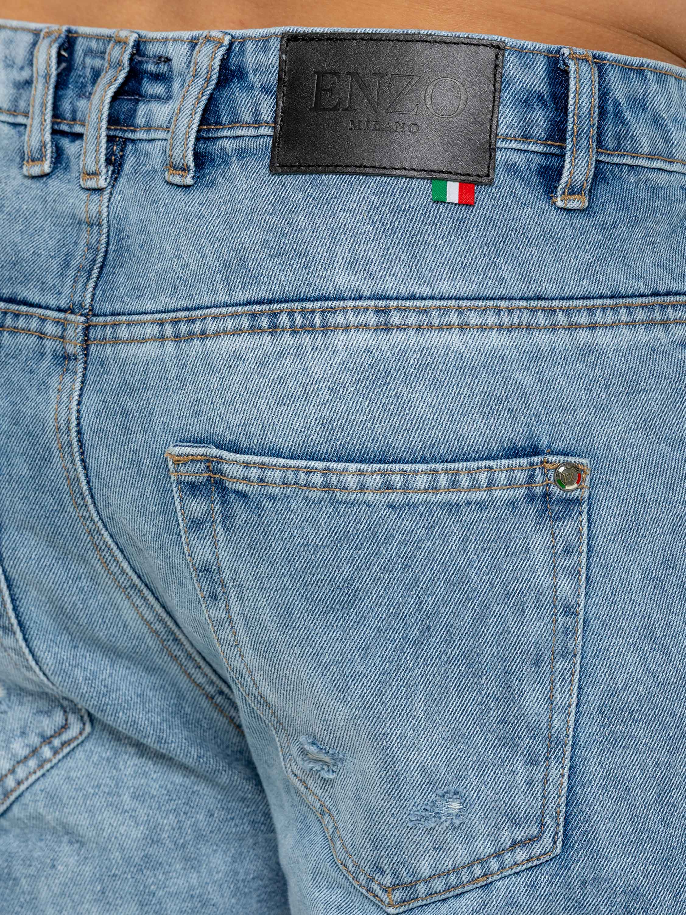 Enzo Milano | Men's Split Hem Jeans - Image 12