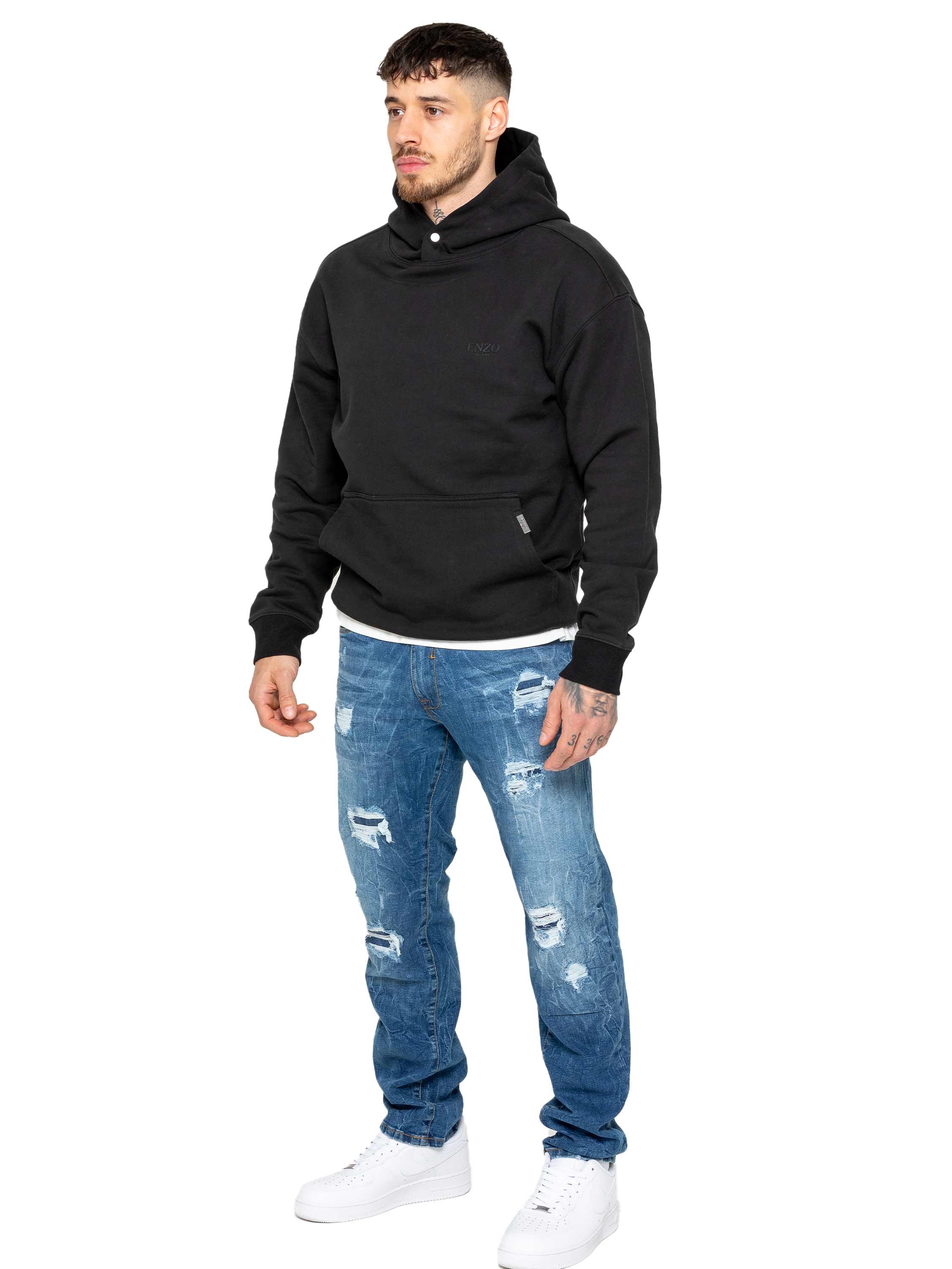 Enzo | Mens Ripped Denim Jeans - Image 22