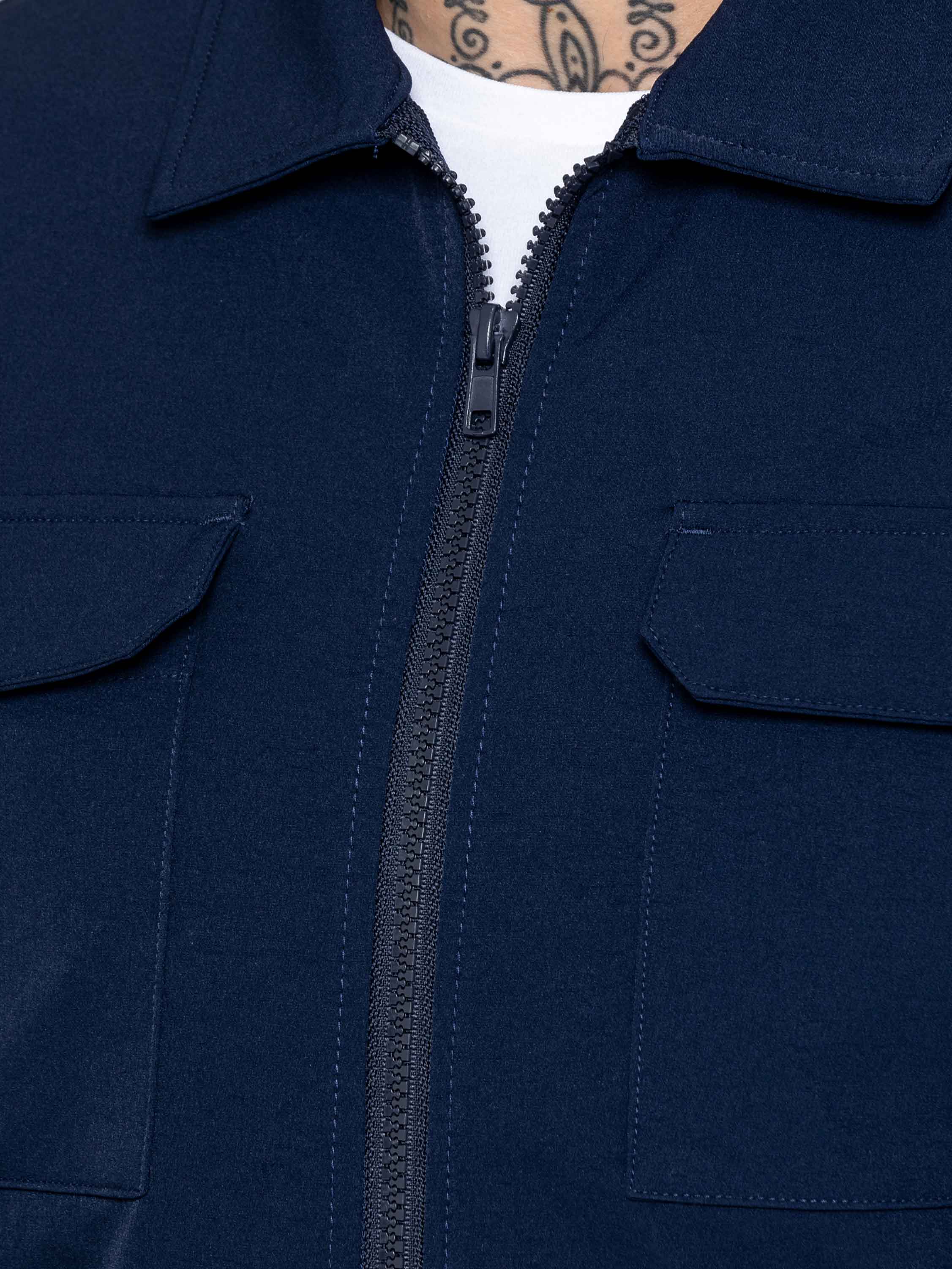 Enzo | Mens Cargo Shacket Tracksuit Set - Image 4