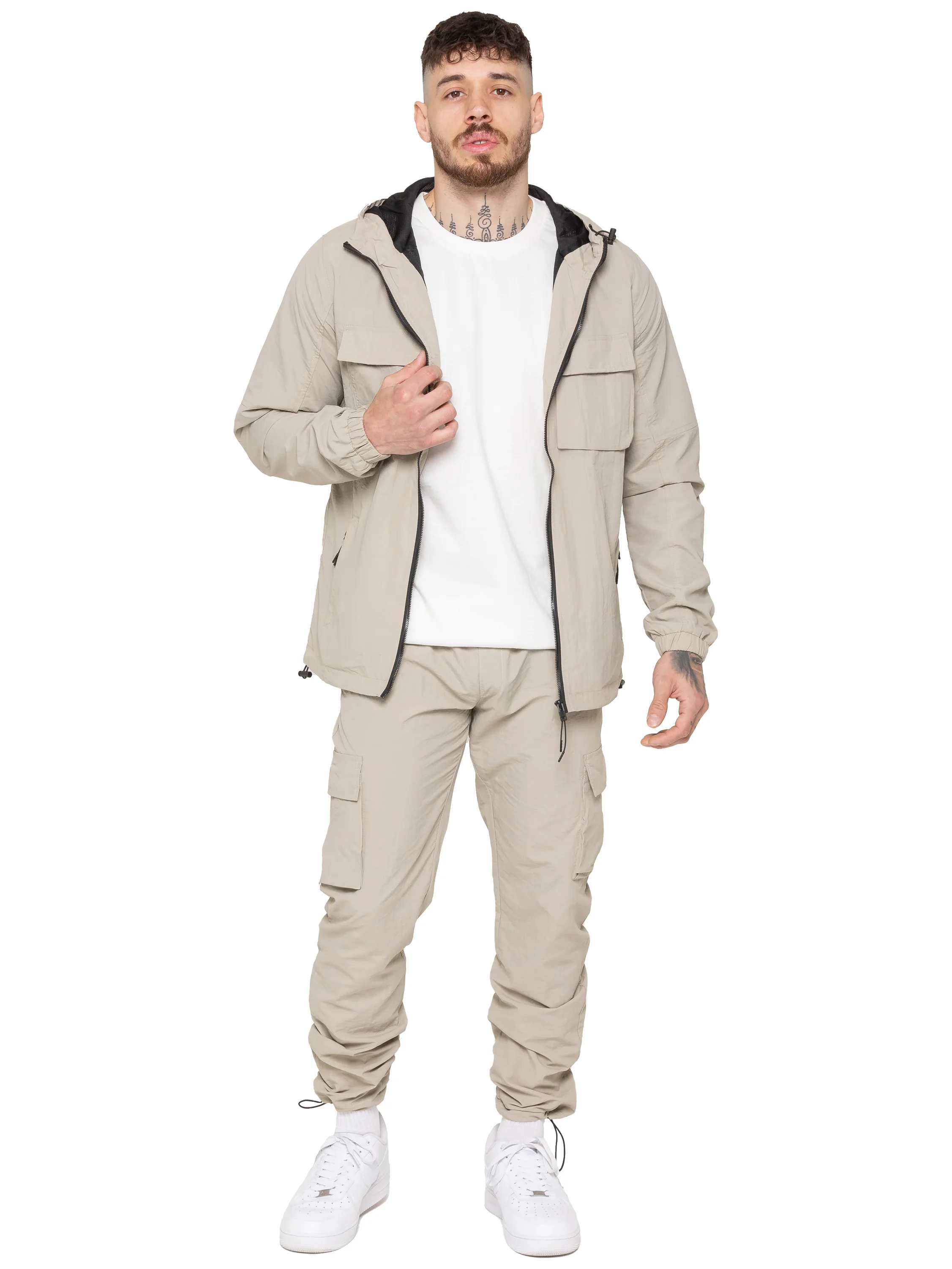 Enzo Milano | Mens Poly Cargo Tracksuit Set - Image 22