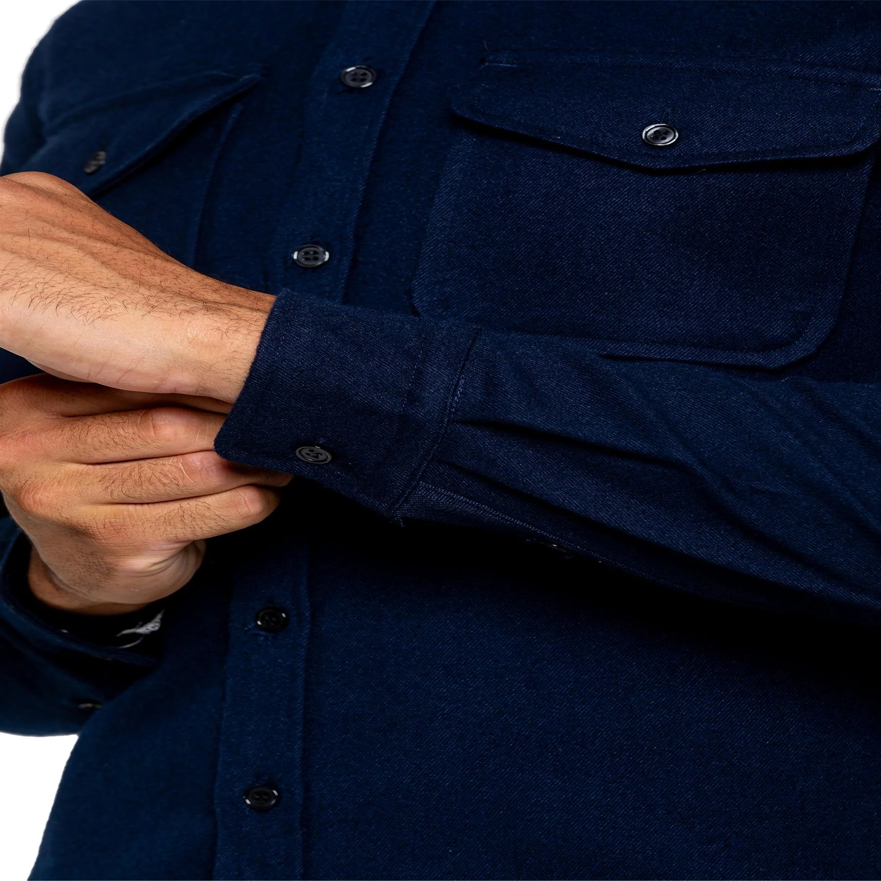Enzo | Mens Oversized Textured Overshirt - Image 4