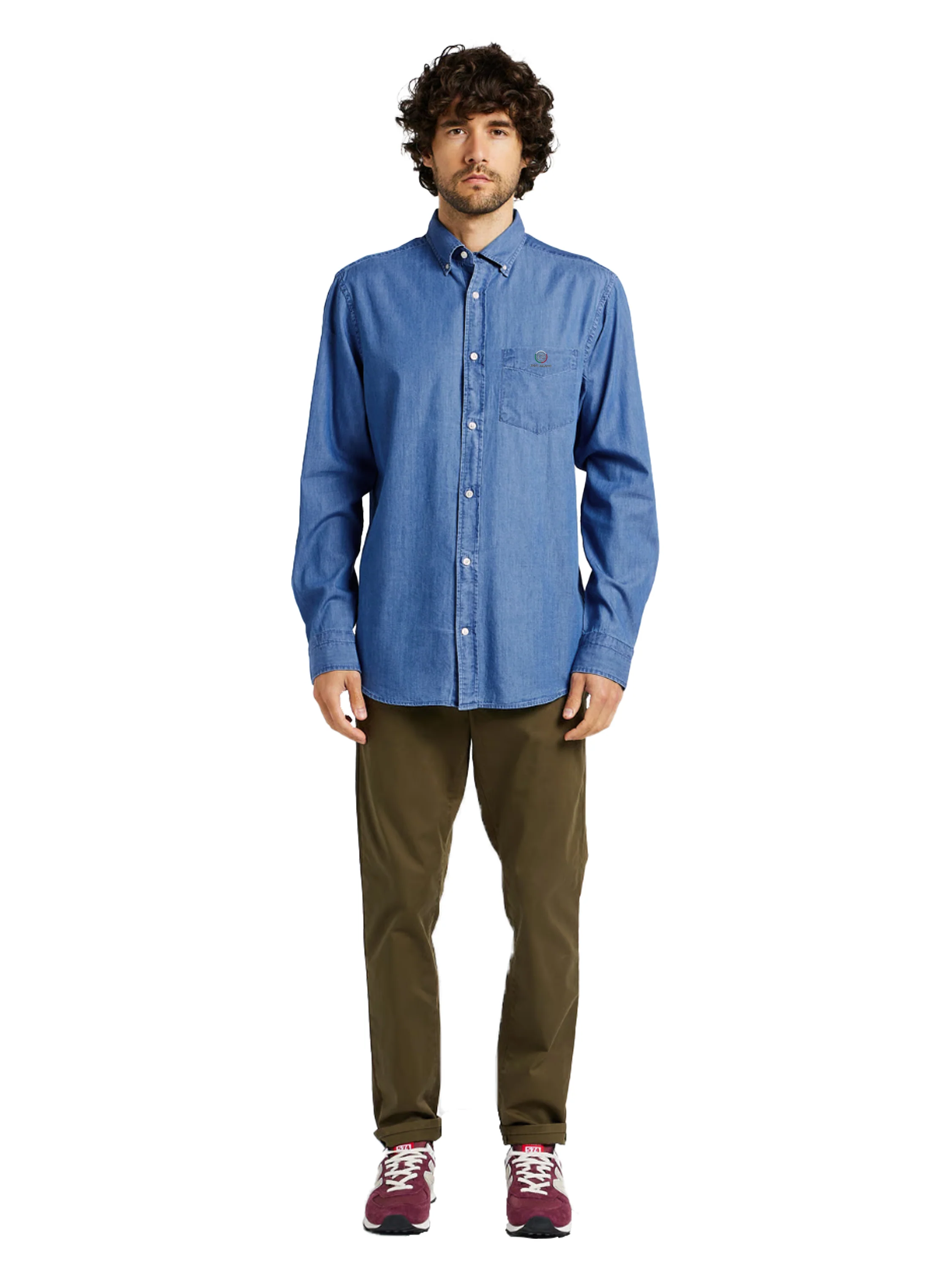 Enzo | Mens Regular Fit Denim Shirt 2 Pack - Image 17