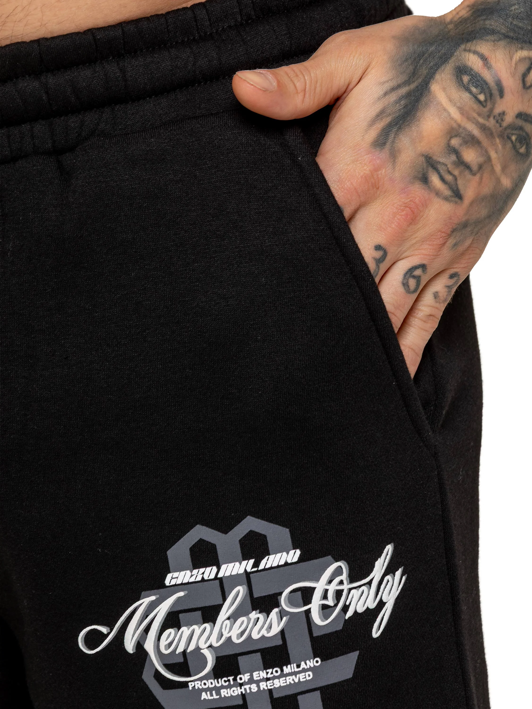 Enzo Milano | Mens Logo T-Shirt & Shorts Set - Image 5
