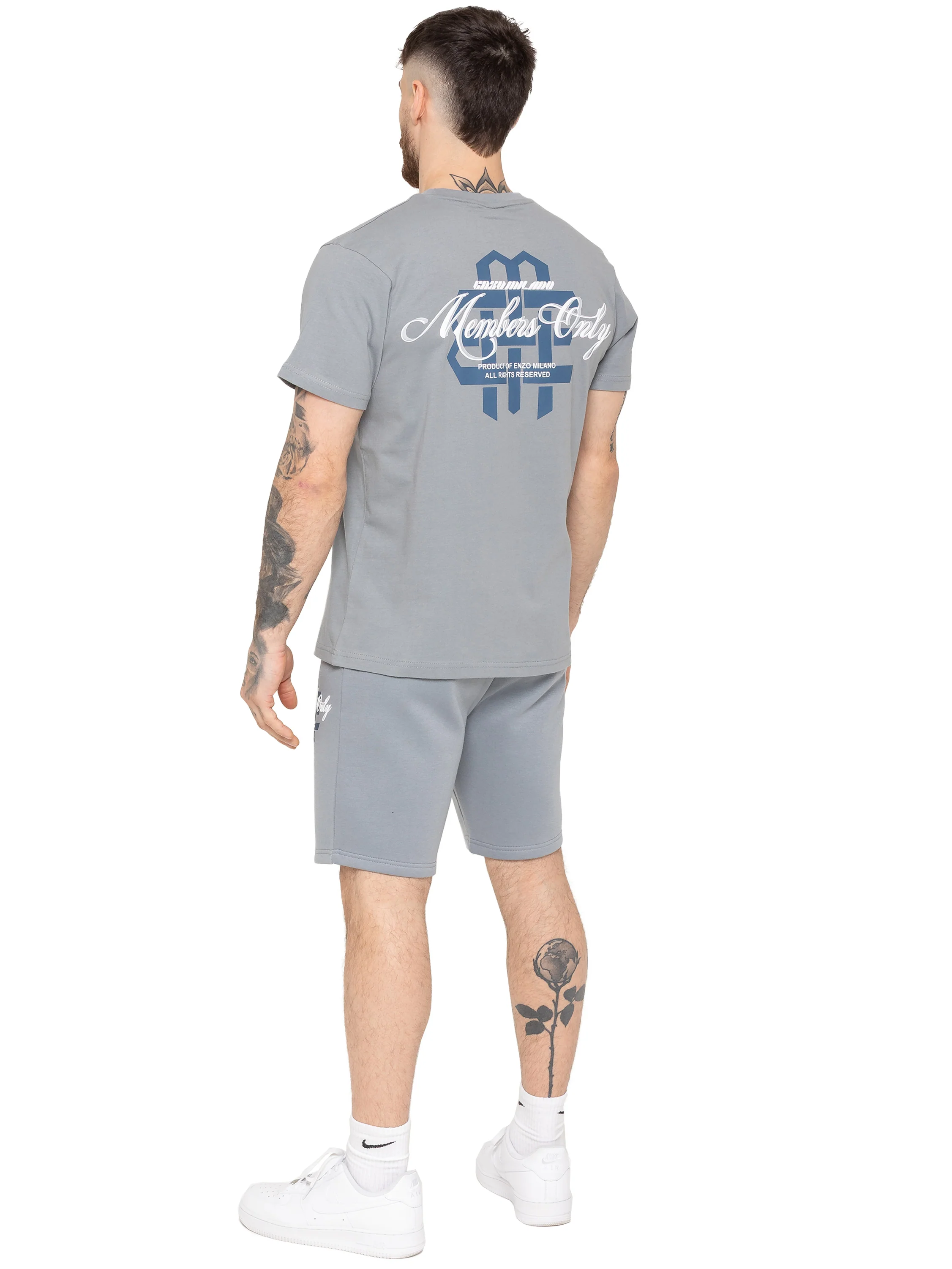 Enzo Milano | Mens Logo T-Shirt & Shorts Set - Image 8
