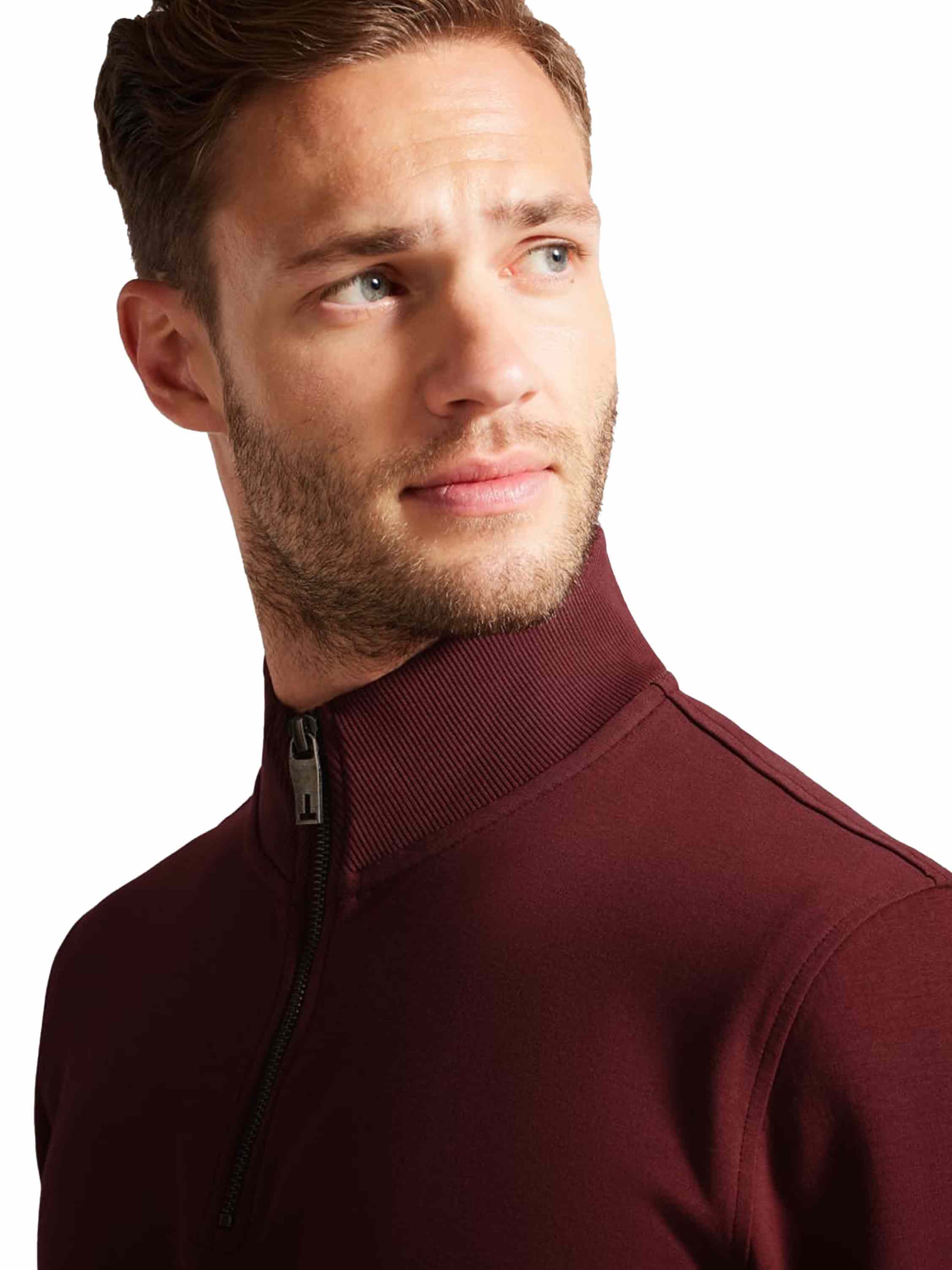 Ted Baker | Mens Half Zip Funnel Neck Sweat - Antram - Image 3