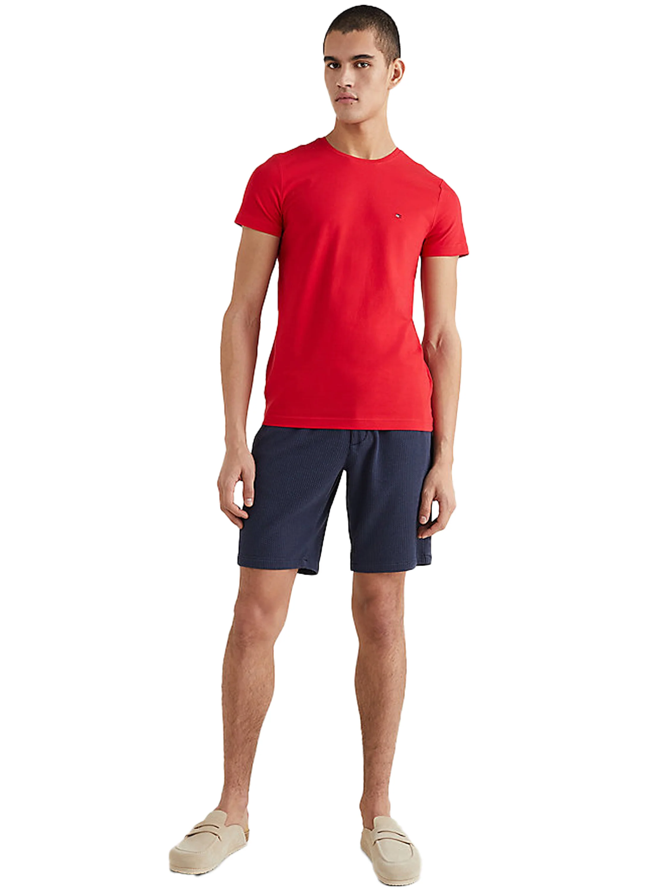 Tommy Hilfiger Cotton Slim Fit Crew Neck T-Shirt - Image 11