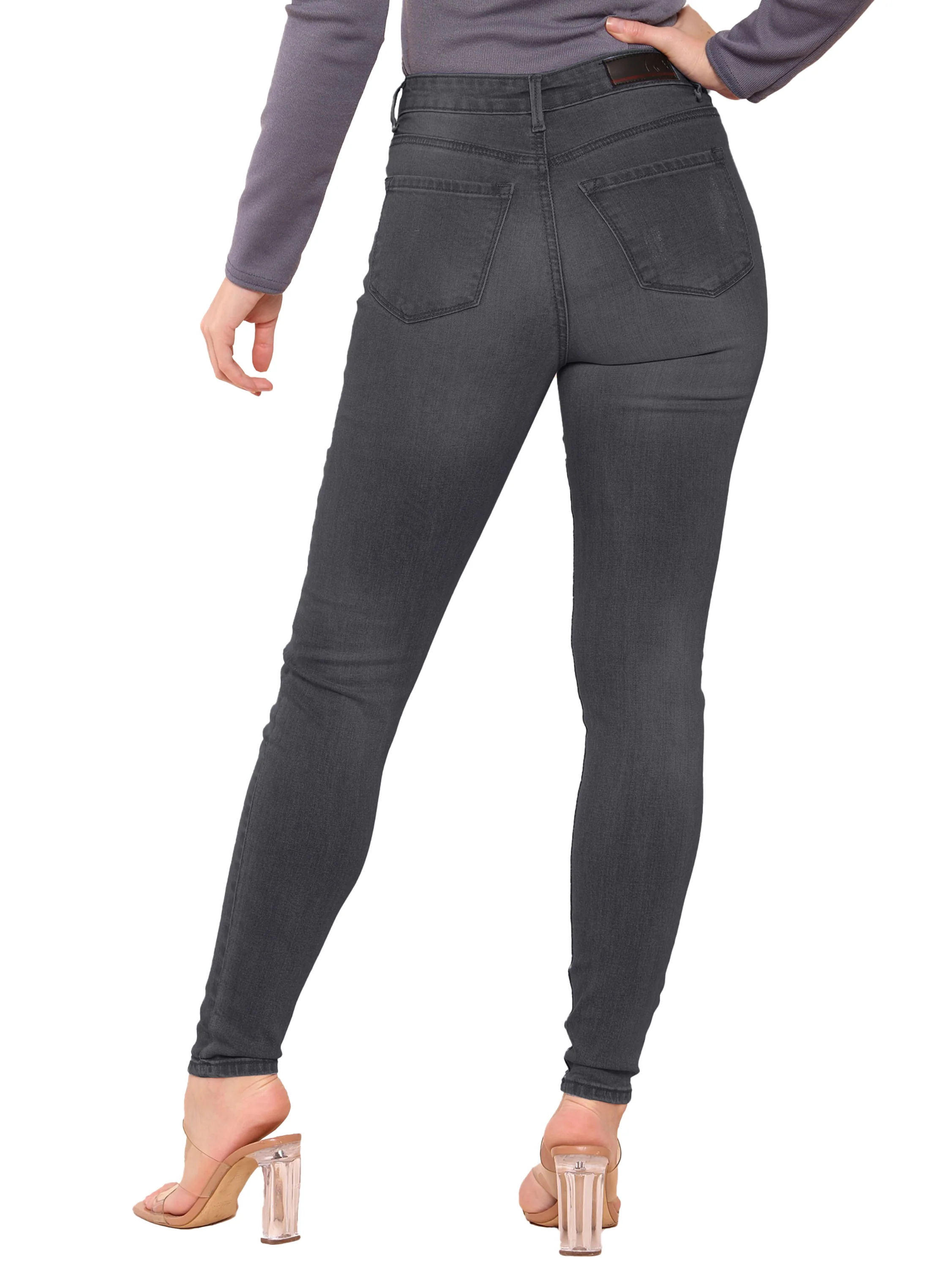 Enzo Designer | Womens Skinny Stretch Ripped Denim Jeans - Image 36
